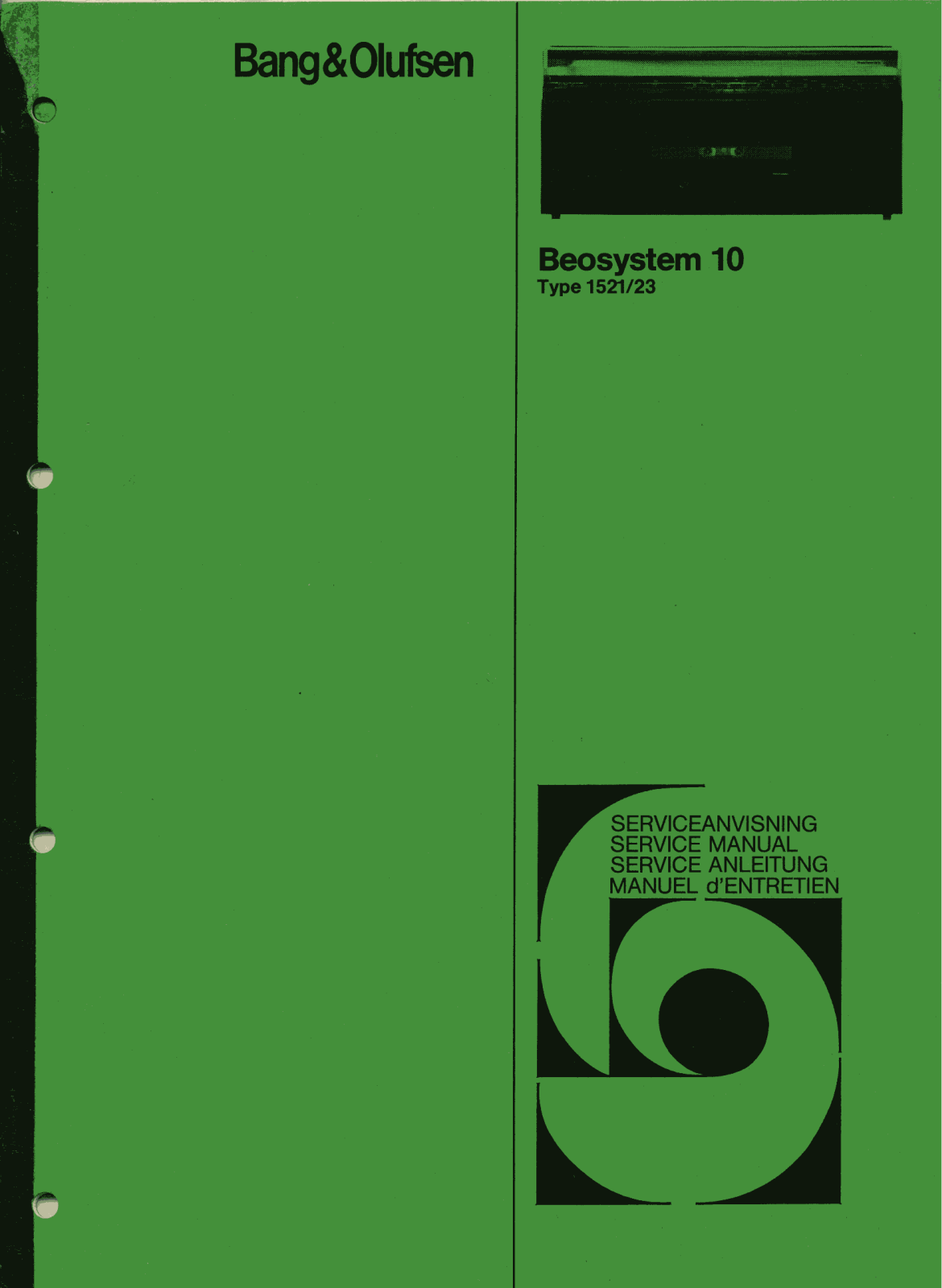 Bang Olufsen Beosystem 10 Service Manual