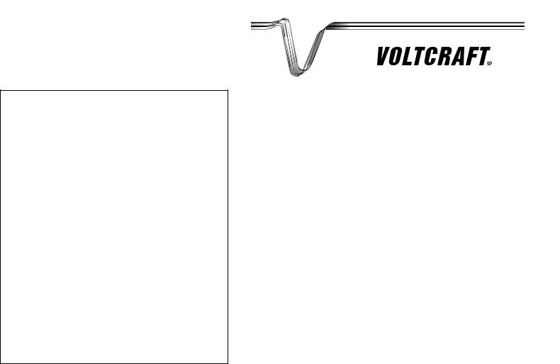 VOLTCRAFT VC-31 User guide