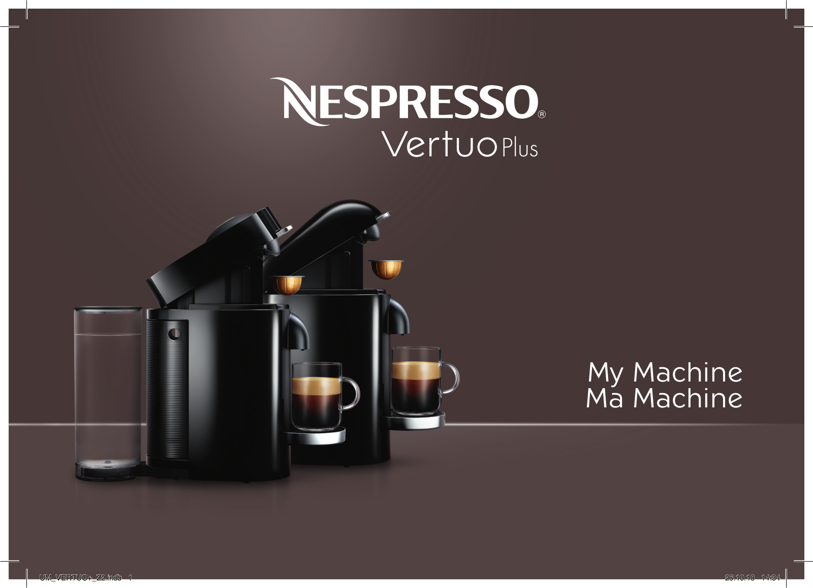 Nespresso Vertuo Piano User Manual