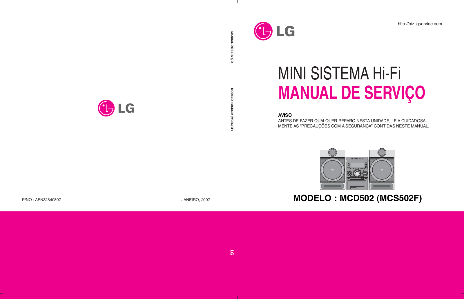 LG MCD502 Diagram