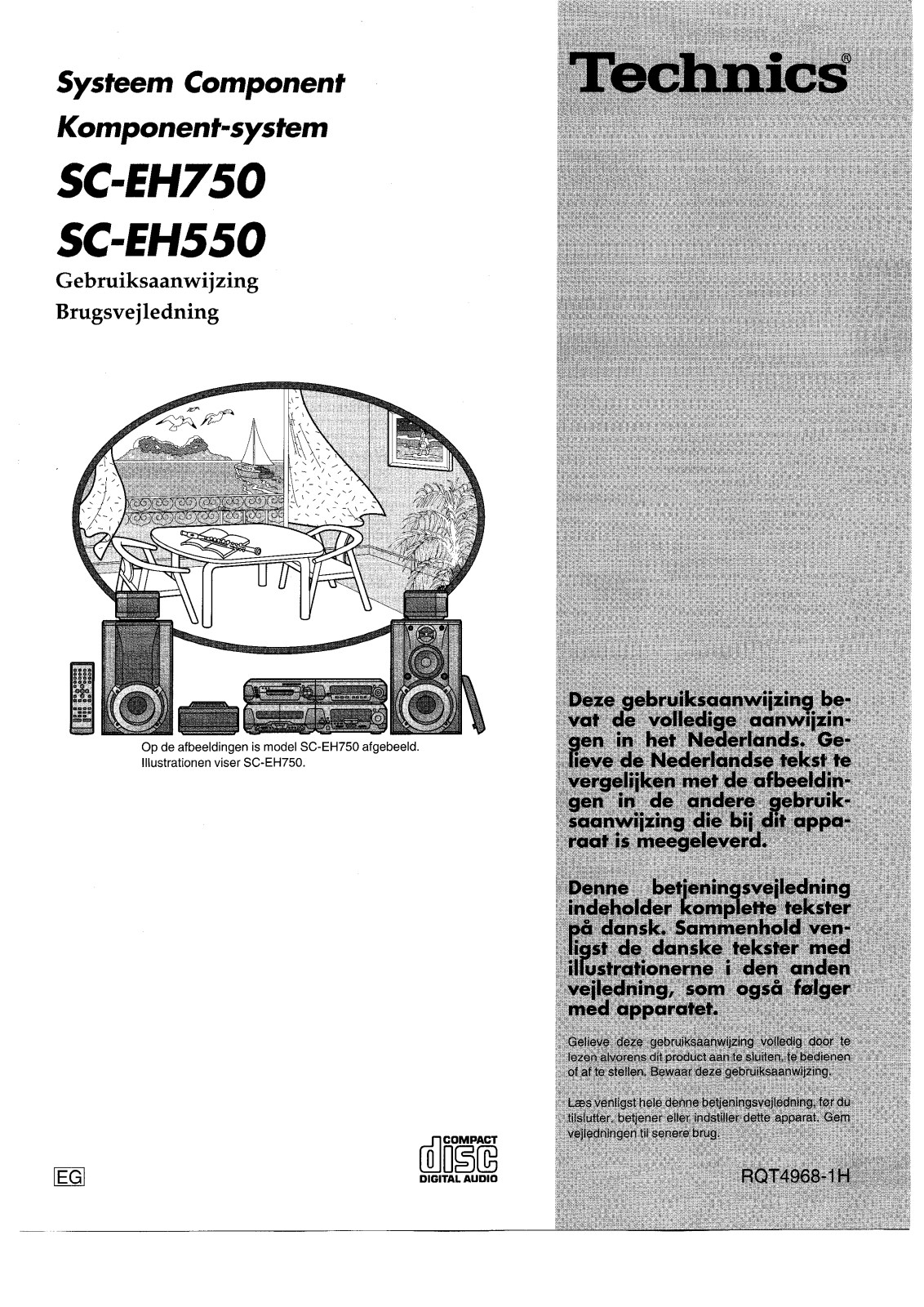 Technics SC-EH750, SC-EH550 User Manual