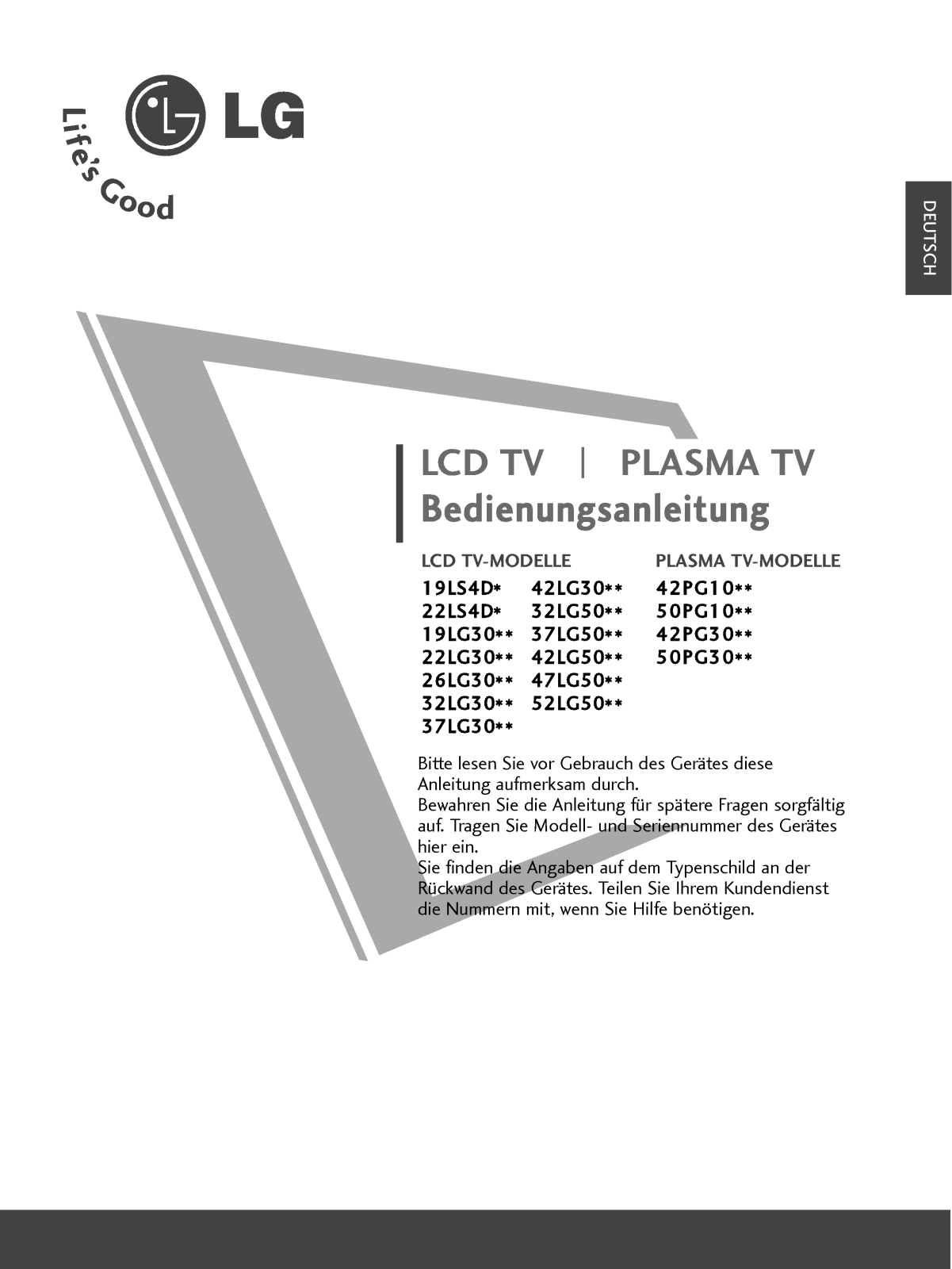 Lg 32LG5000 User Manual