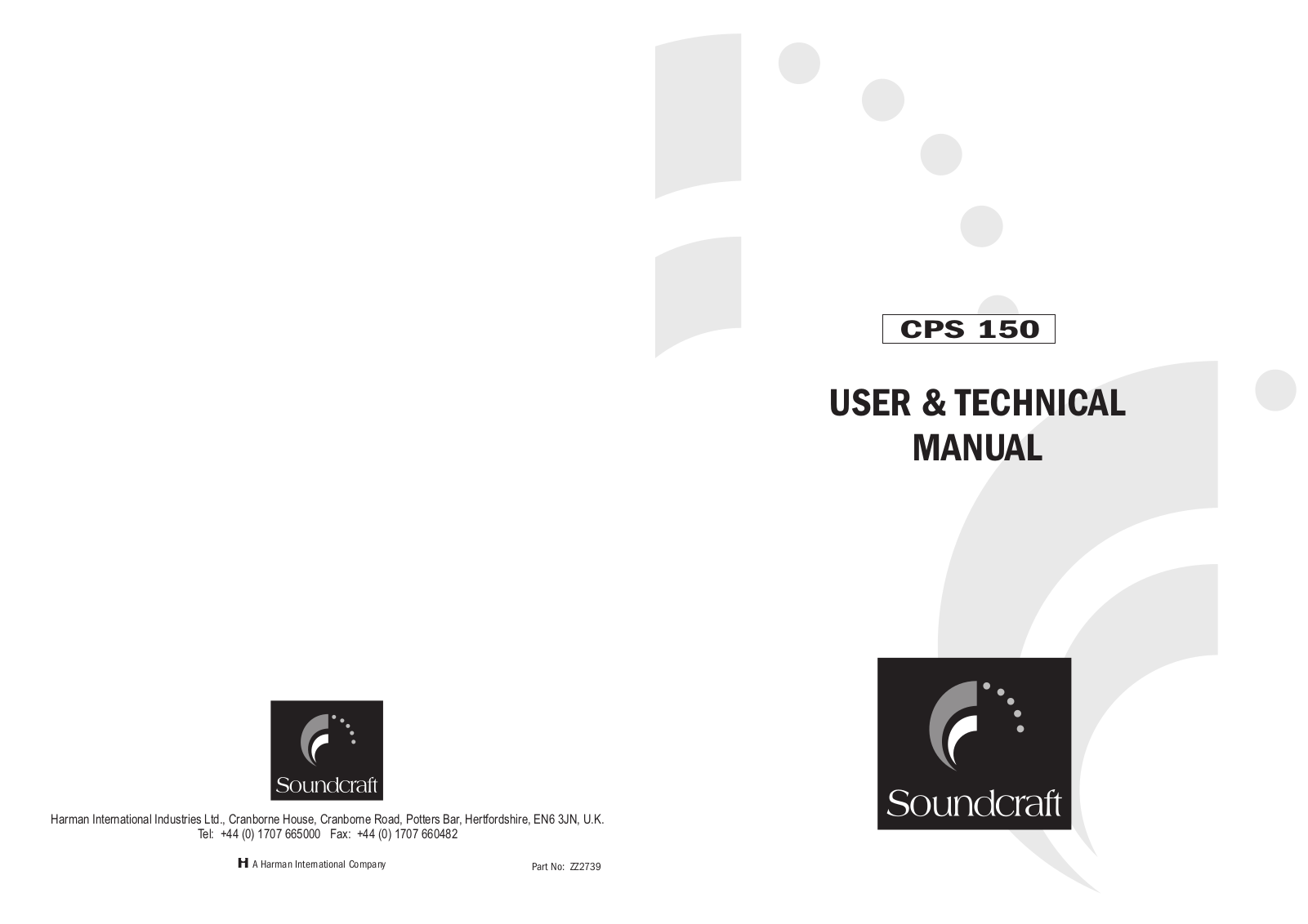 SoundCraft CPS150v2 User Manual