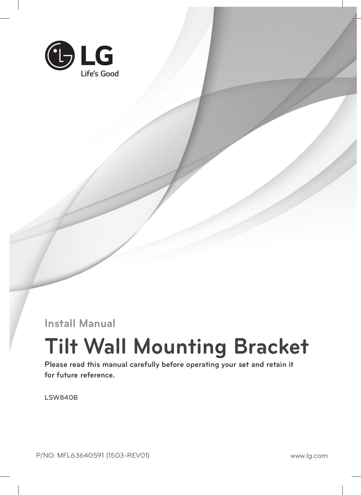 LG LSW840B Owner’s Manual