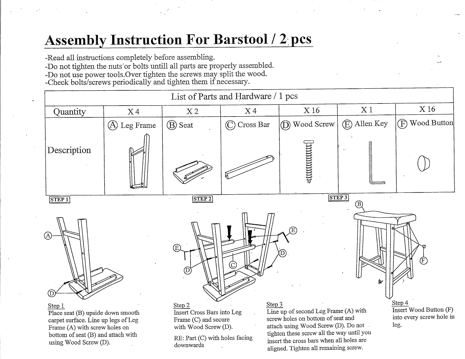 Red Barrel Studio W003287415 Installation & Assembly - ManualMachine.com