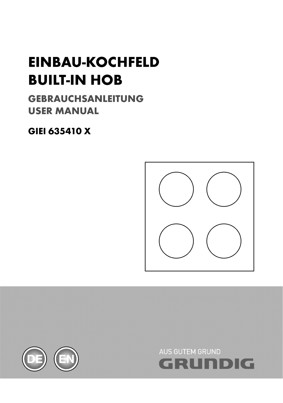 Grundig GIEI 635410 X User Manual