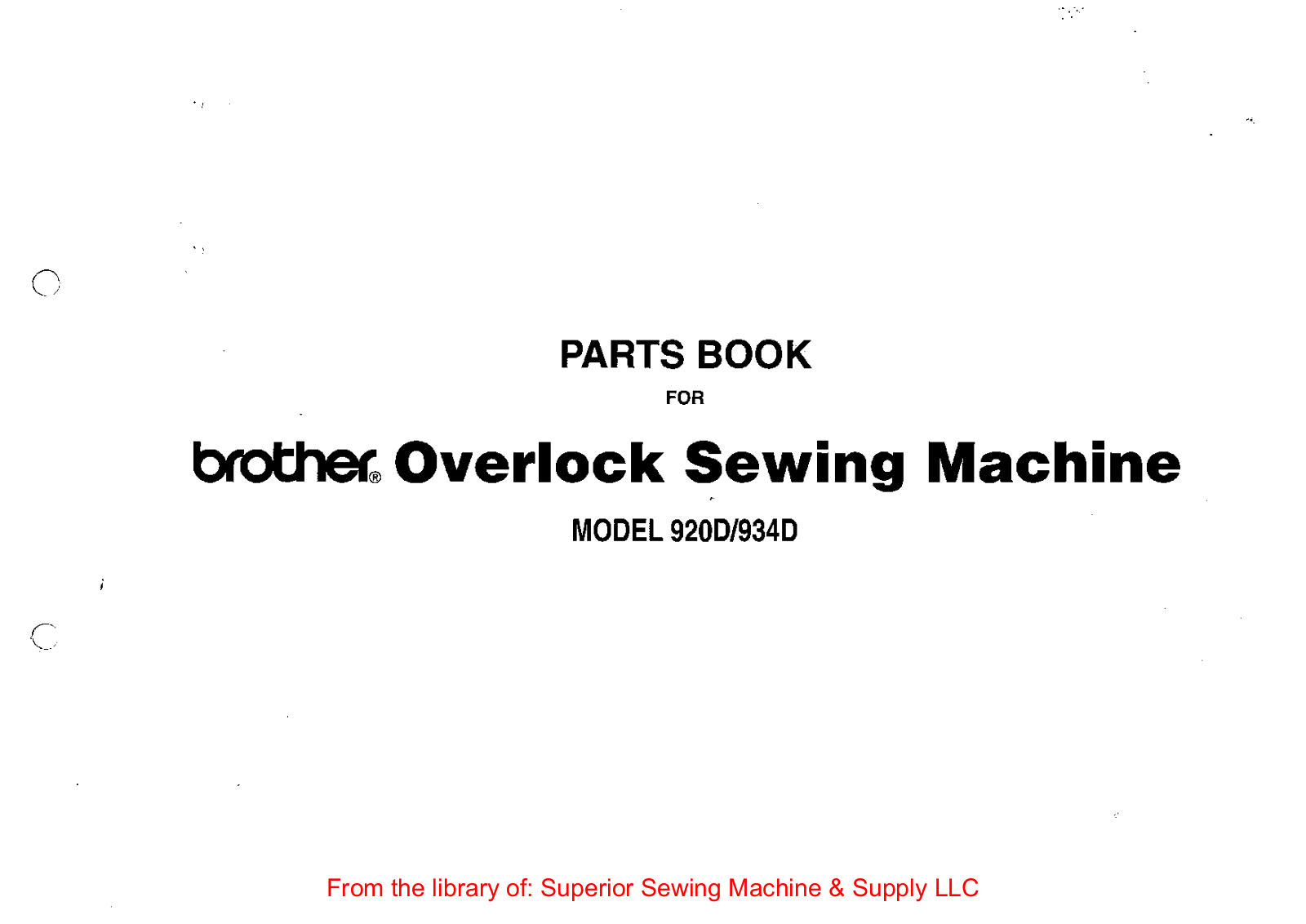 Brother 9200, 9340 User Manual