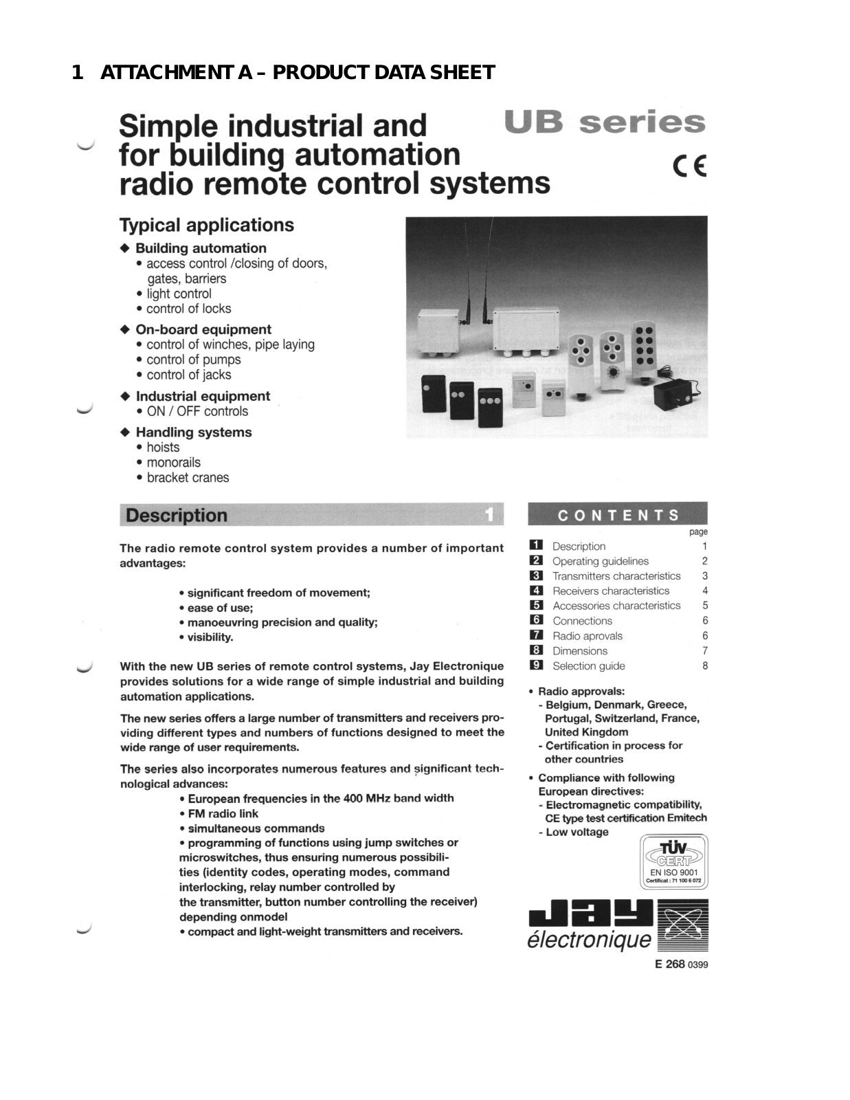 Jay Electronique UB2 User Manual