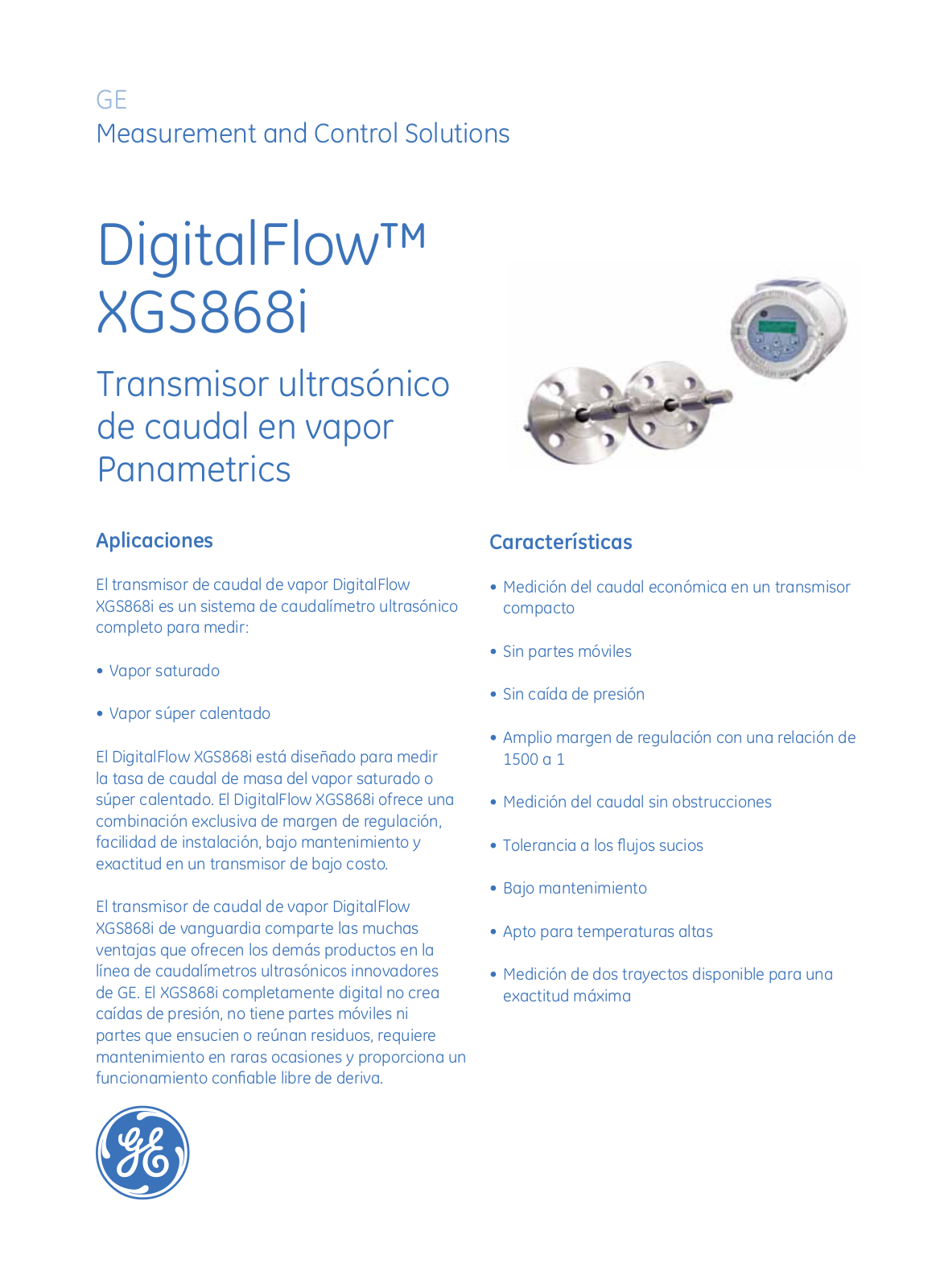 GE Sensing XGS868i Data sheet