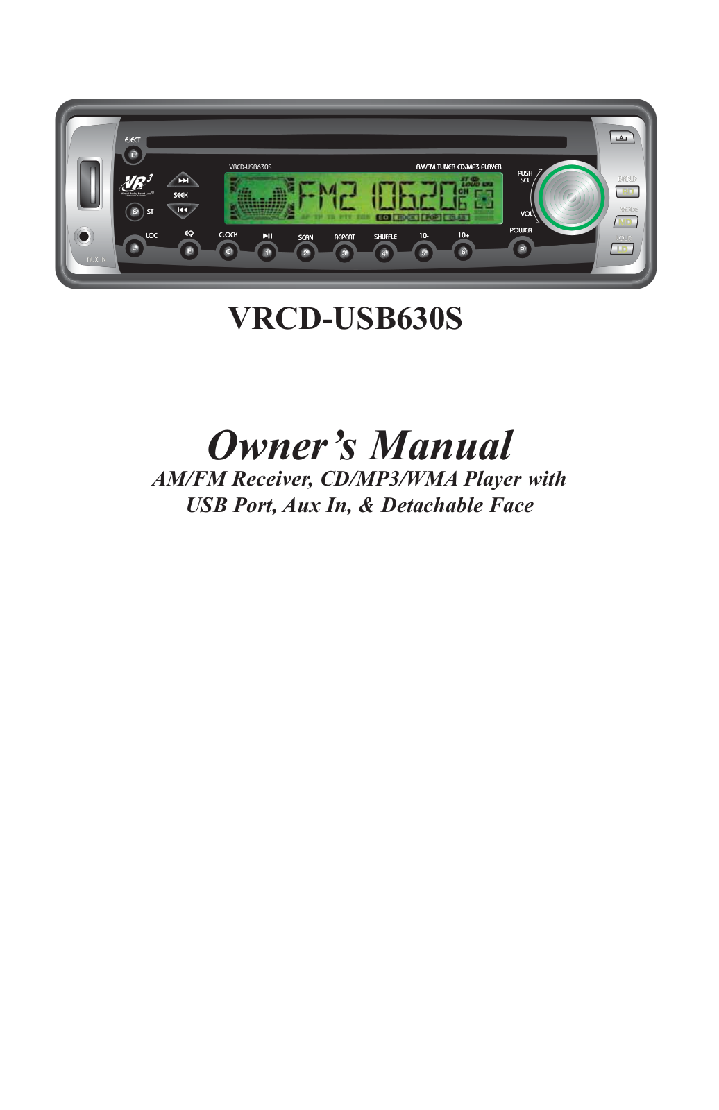 Roadmaster VRCD-USB630S User Manual