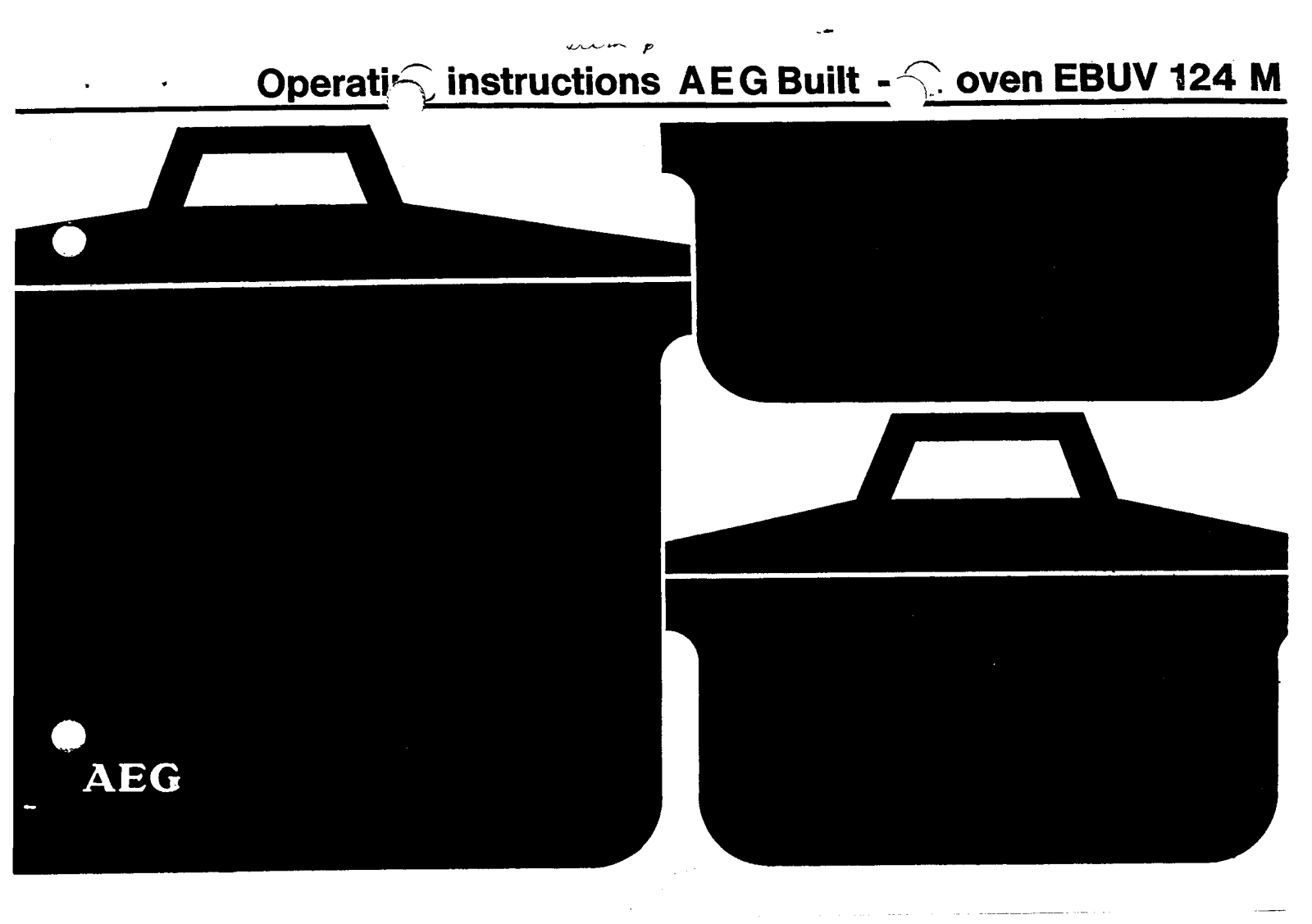 AEG EBUV124M Operating Instructions