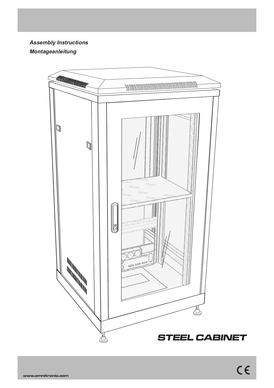 Omnitronic STEEL CABINET, STEEL CABINET Assembly Instructions