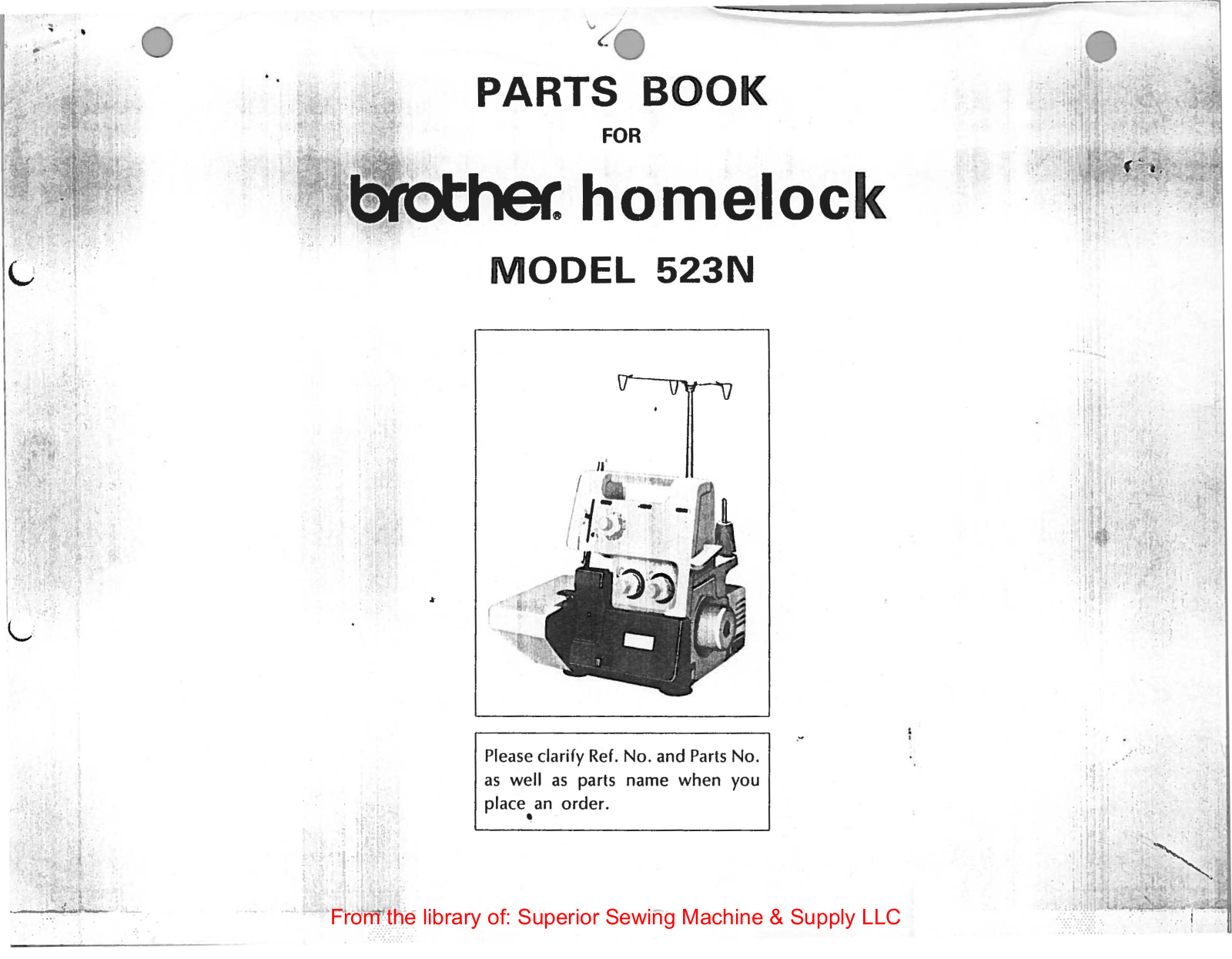 Brother 523N Manual