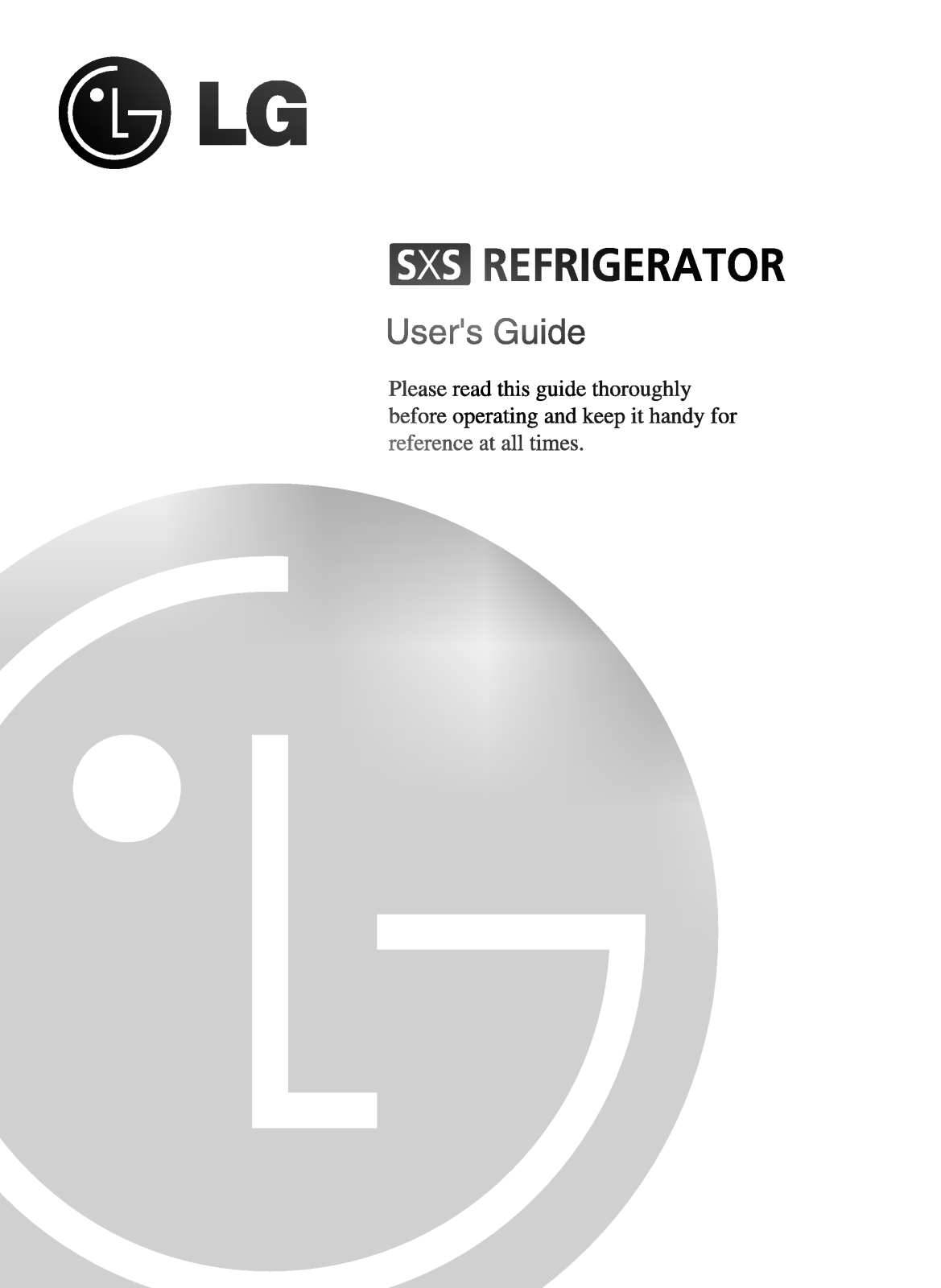 LG GR-L247PSBA Owner’s Manual