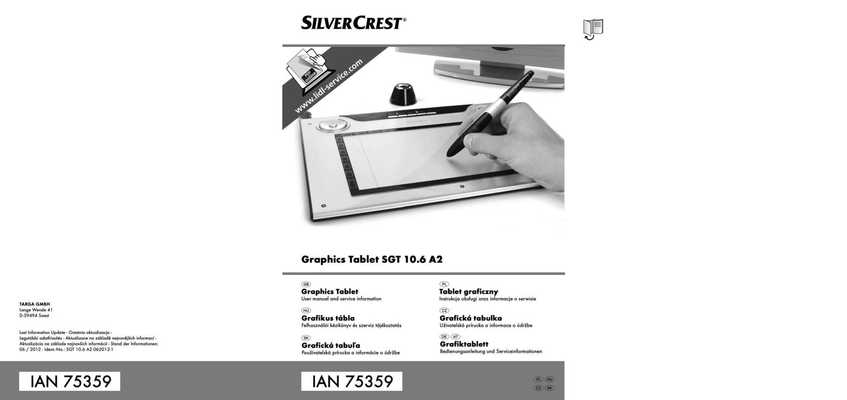 Silvercrest SGT 10.6 A2 User Manual
