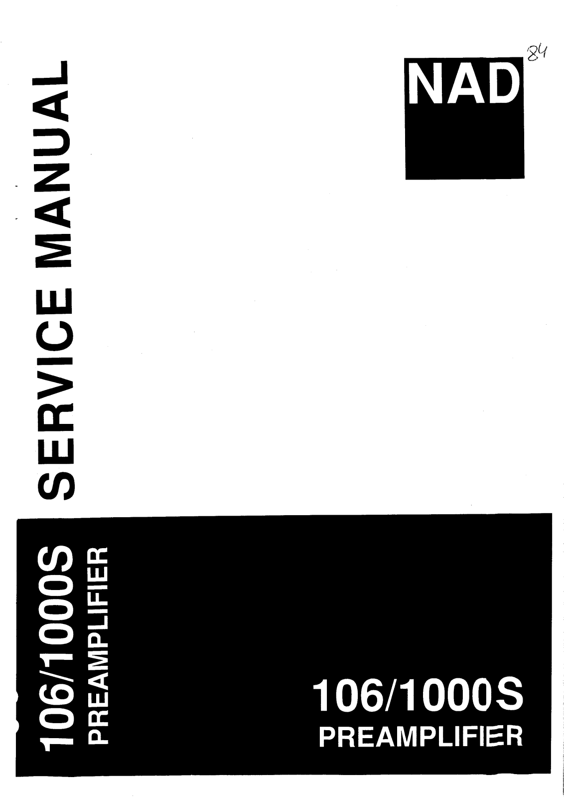 NAD 1000-S Service manual