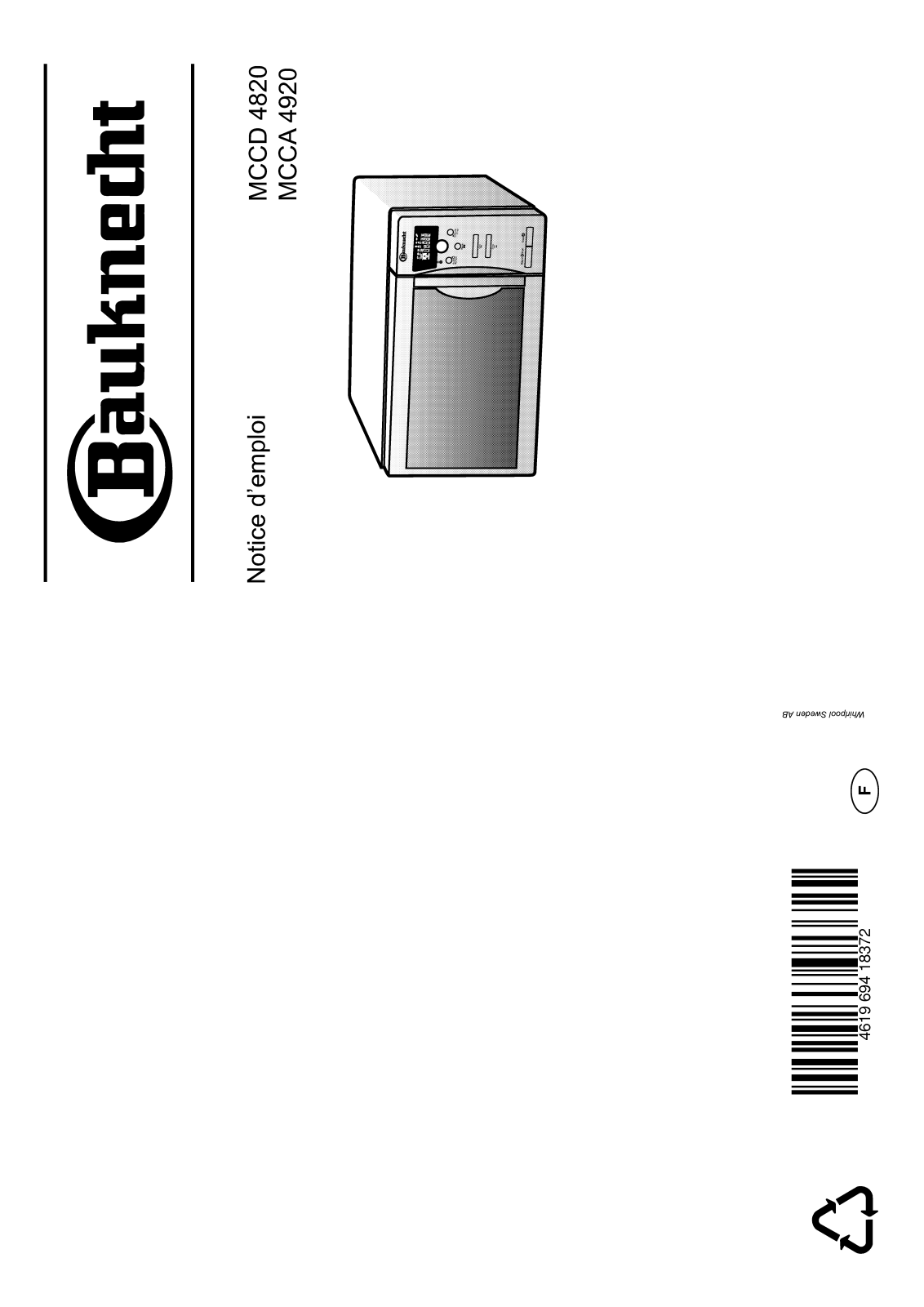 Whirlpool MCCA 4920, MCCD 4820 User Manual