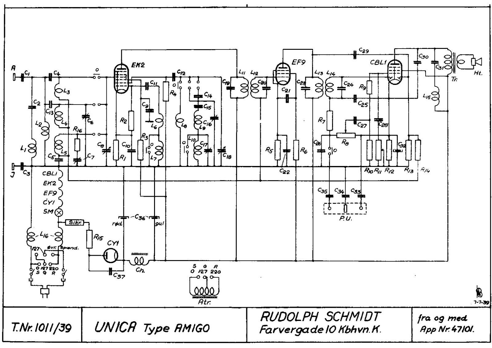 Unica Amigo Schematic - ManualMachine.com
