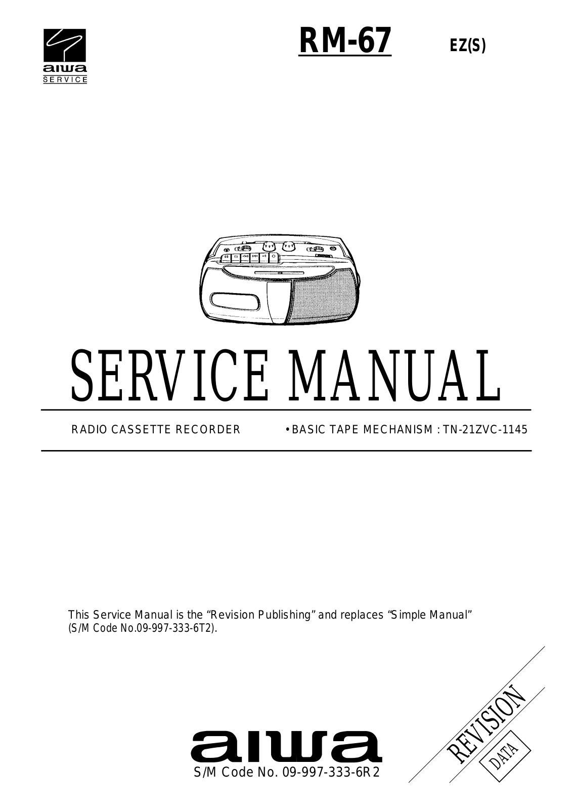 Aiwa RM-67 EZ Service Manual
