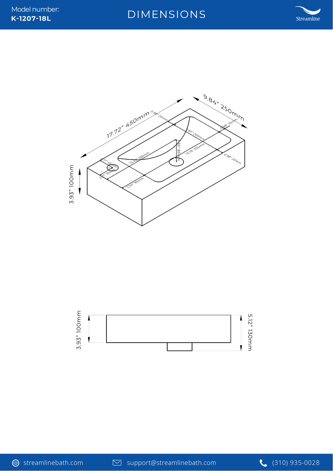 Streamline Bath SLBH7695 Specifications - ManualMachine.com