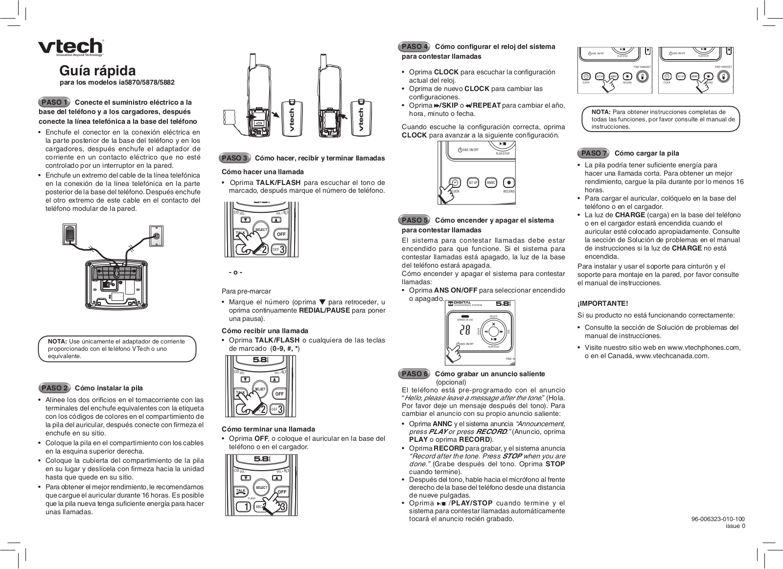 Vtech IA5882 User Manual