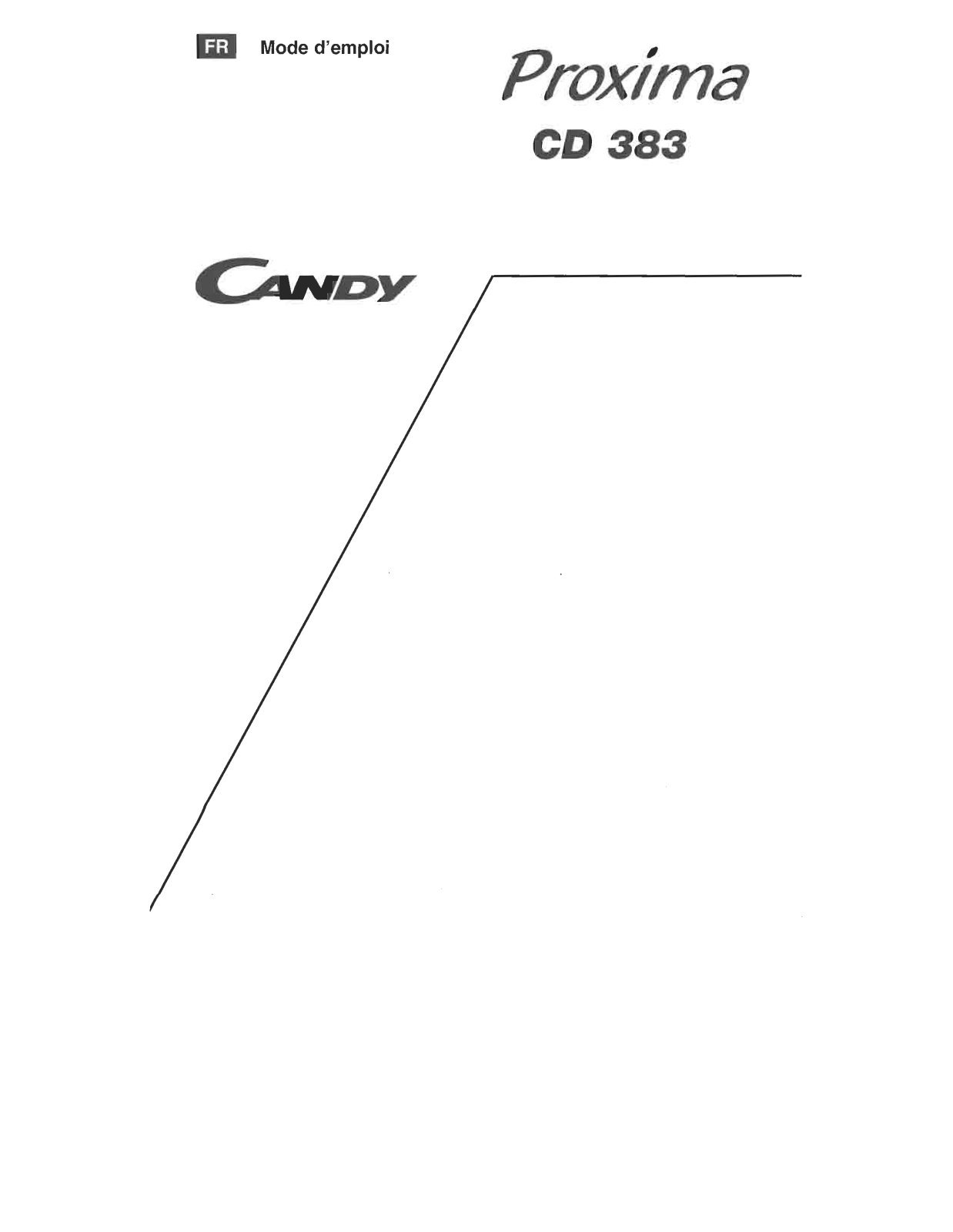 CANDY CD383 User Manual