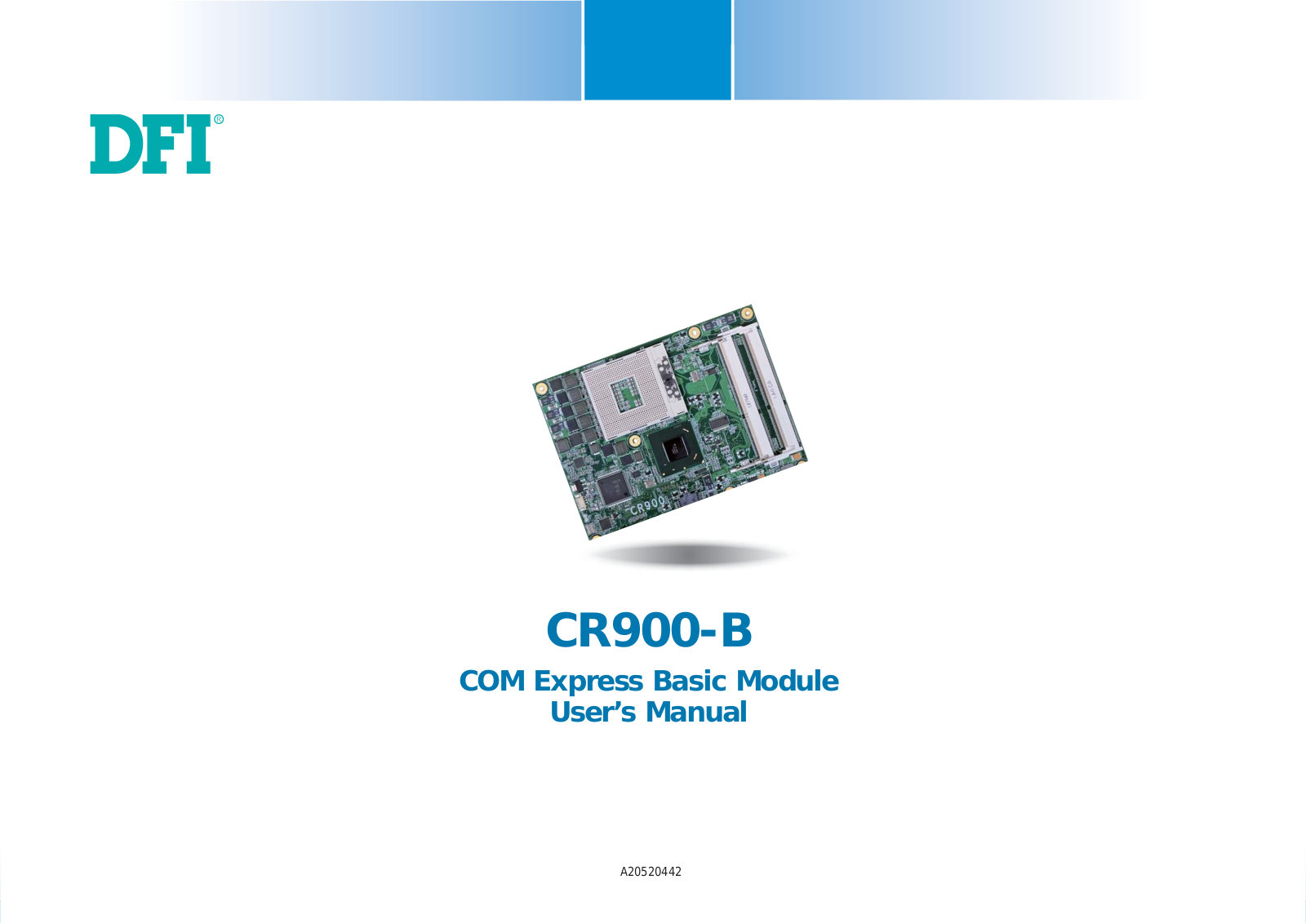 DFI CR900-B User Manual