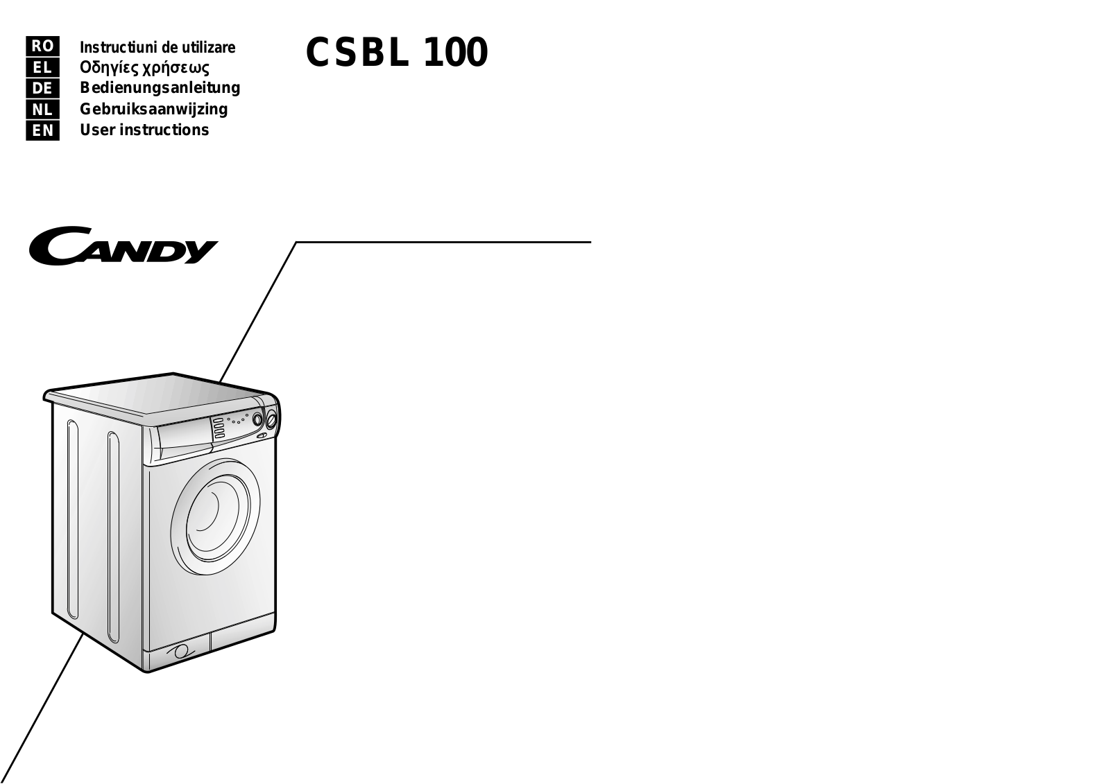 Candy CSBL100SY User Manual