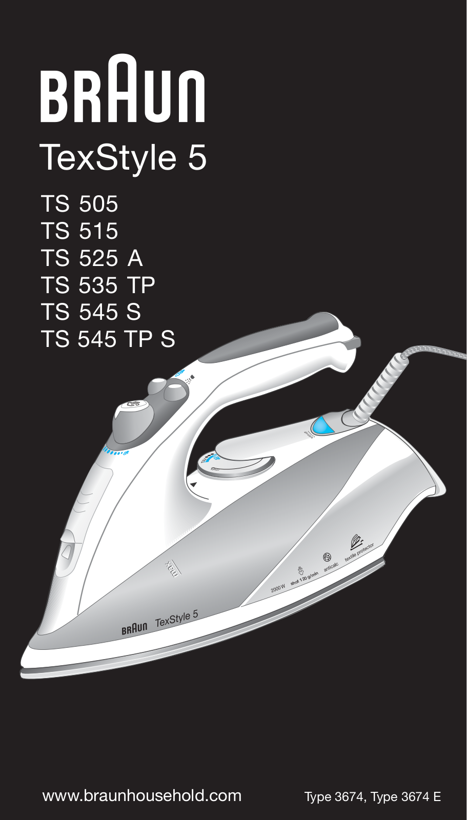 Braun TS 505, TS 515, TS 525 A, TS 535 TP, TS 545 S User Manual