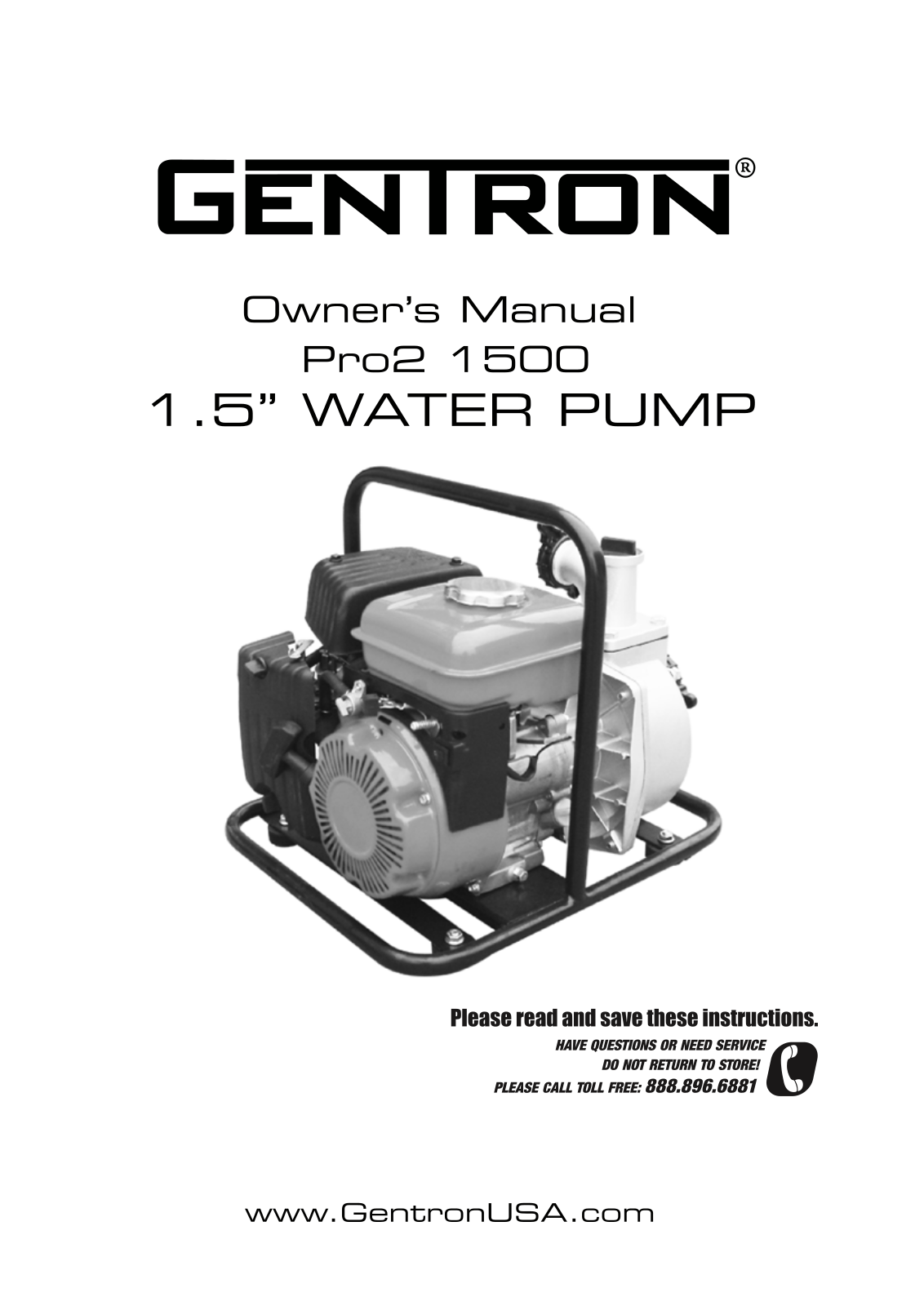 Gentron PRO2 1500 User Manual - ManualMachine.com