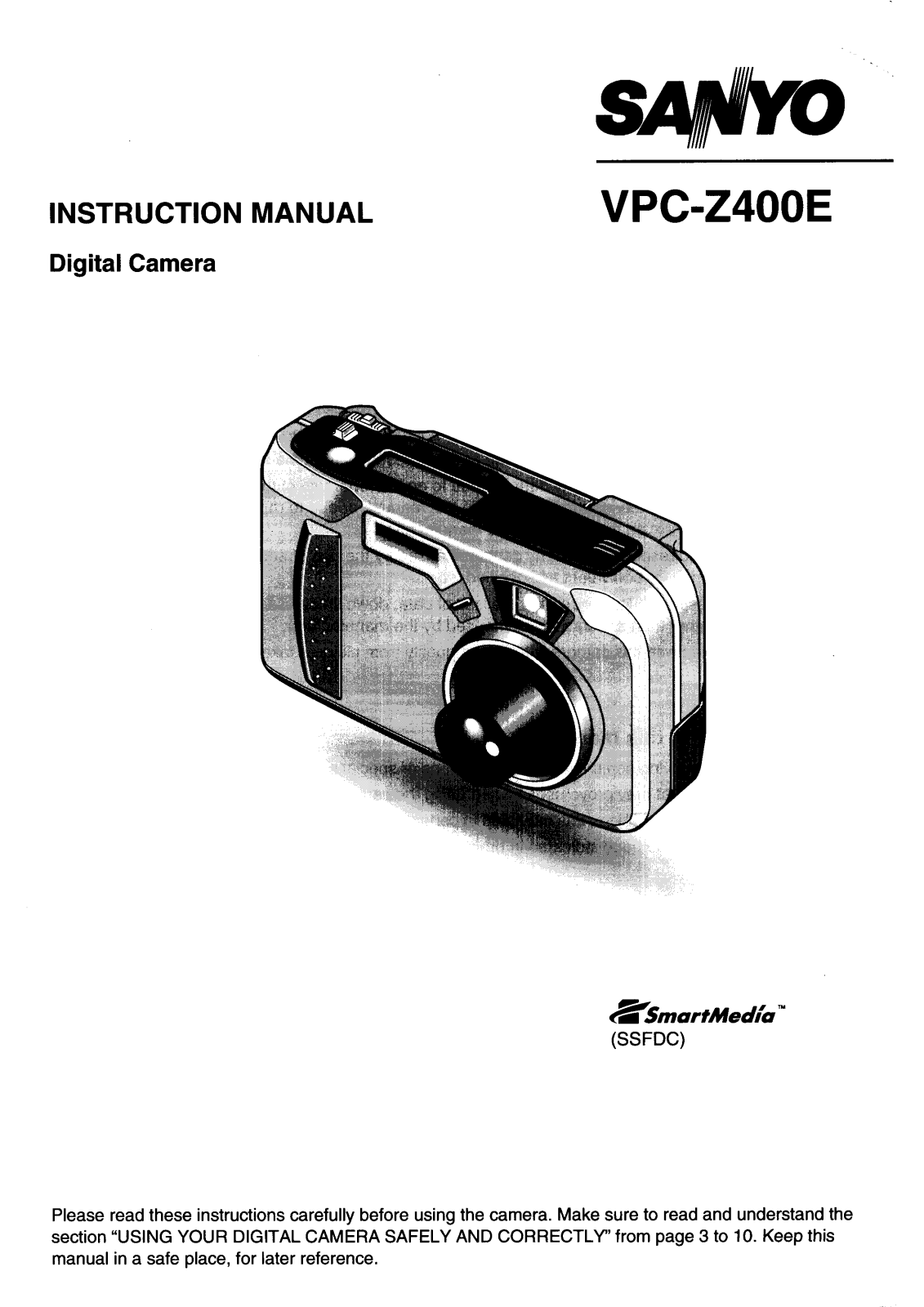 Sanyo vpc-z400e User Manual