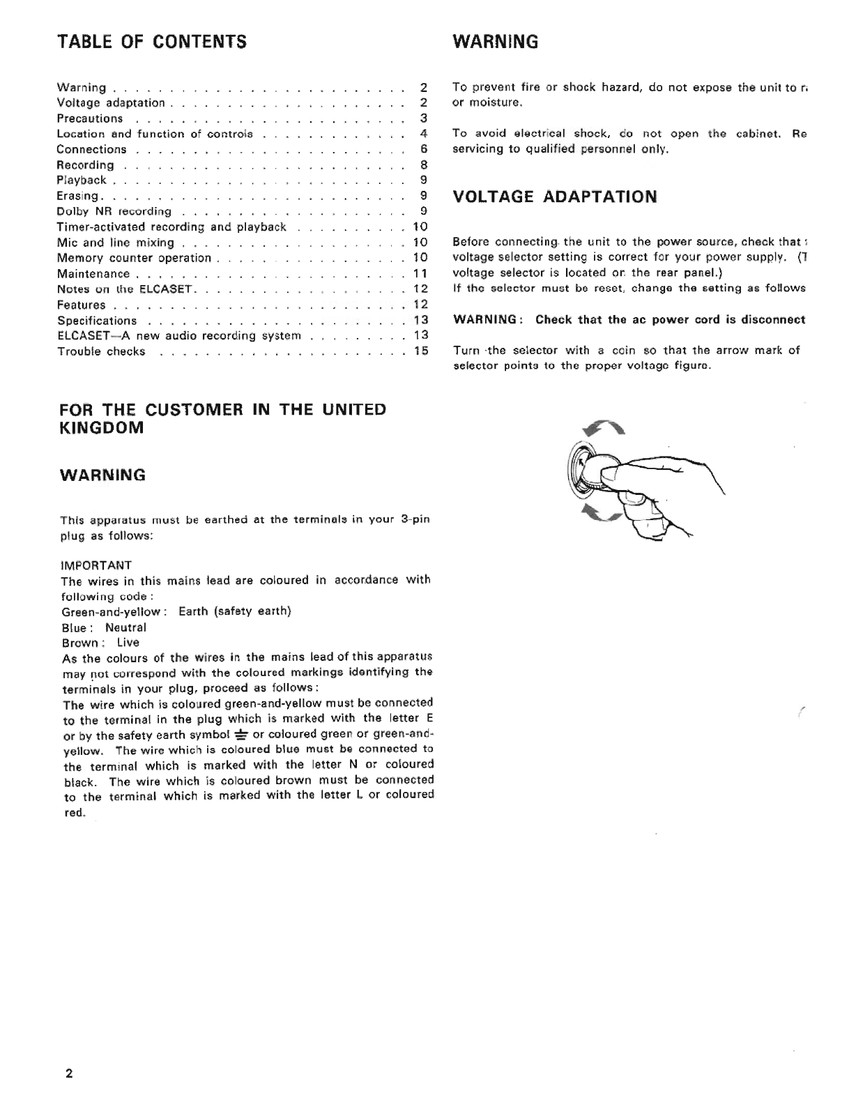 Sony EL-5 Owners Manual