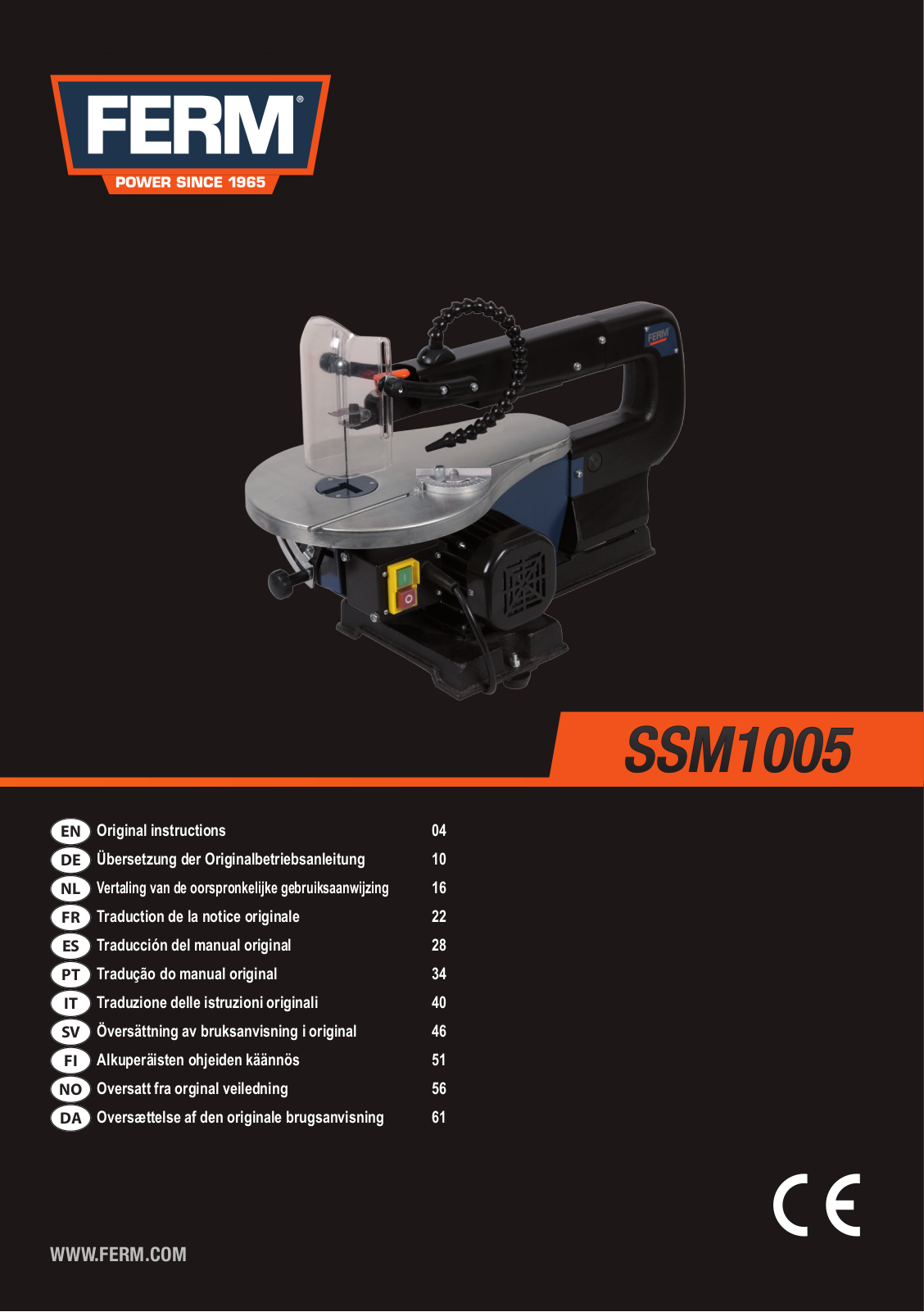 Ferm SSM1005 User guide