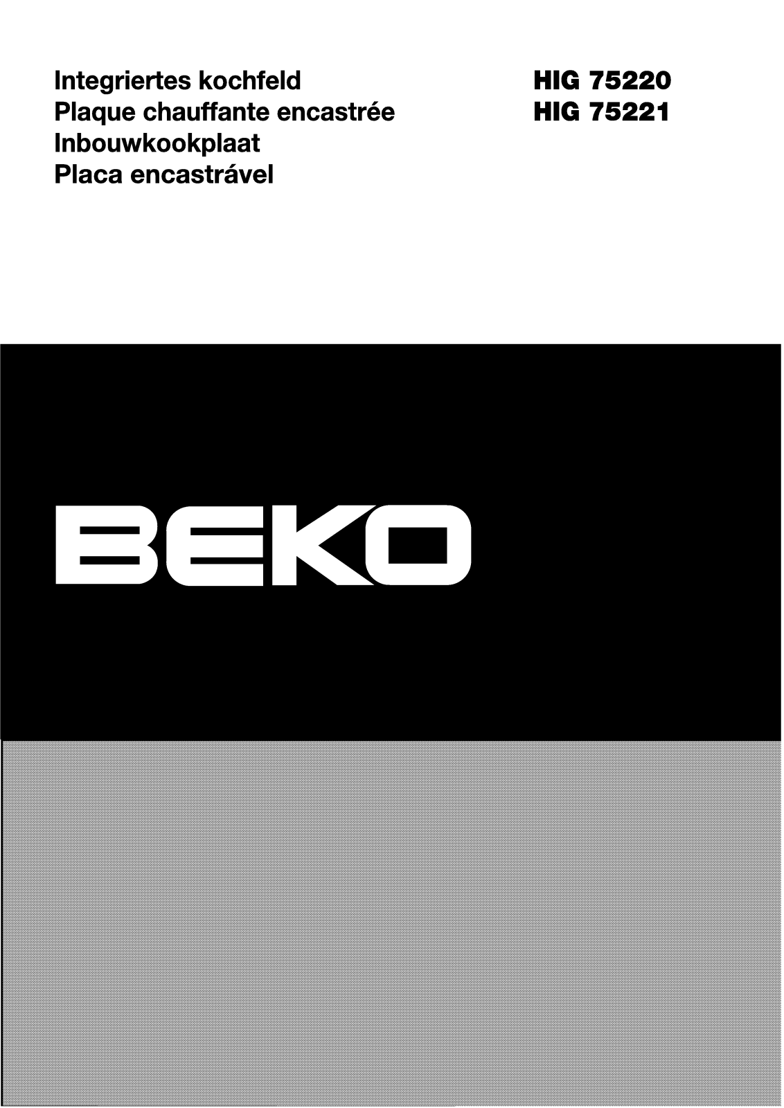 BEKO HIG75221W User Manual