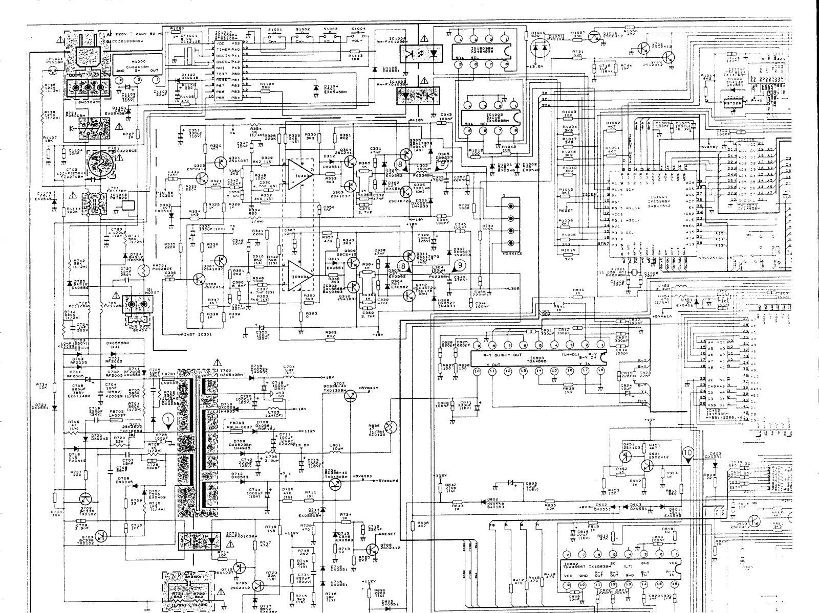 SHARP 54cs-05s Schematics