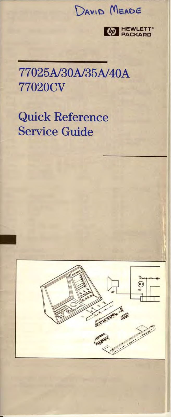 HP 7703A User manual