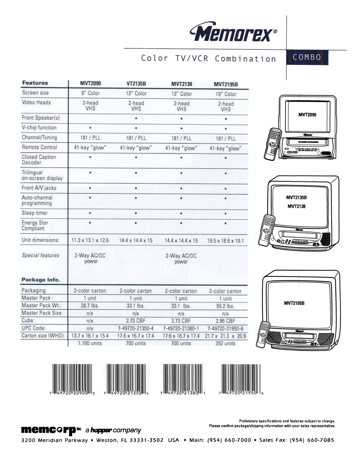 Memorex MVT2090, mvt2135B, mvt2138, mvt2195B user Manual