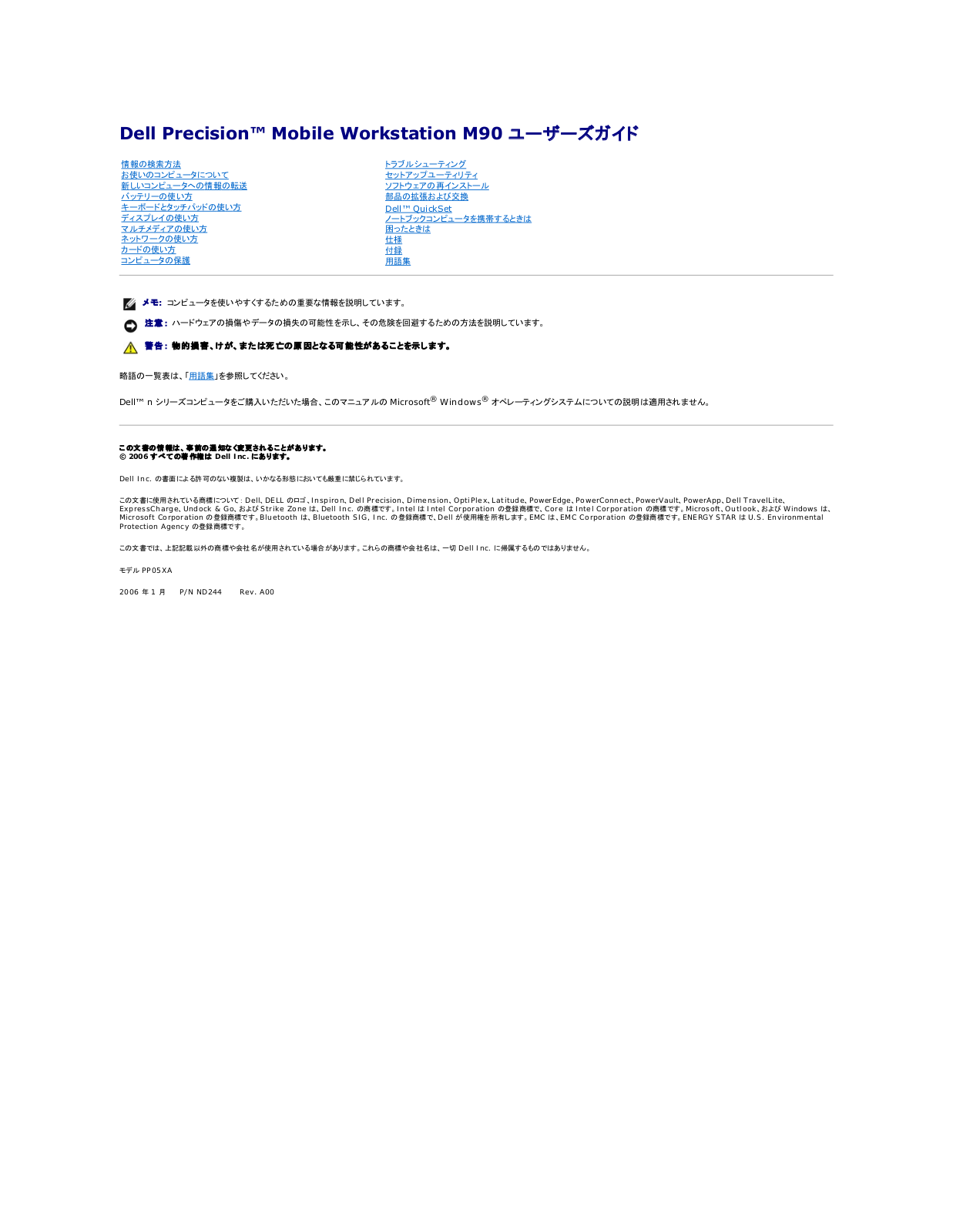 Dell Precision M90 User Manual