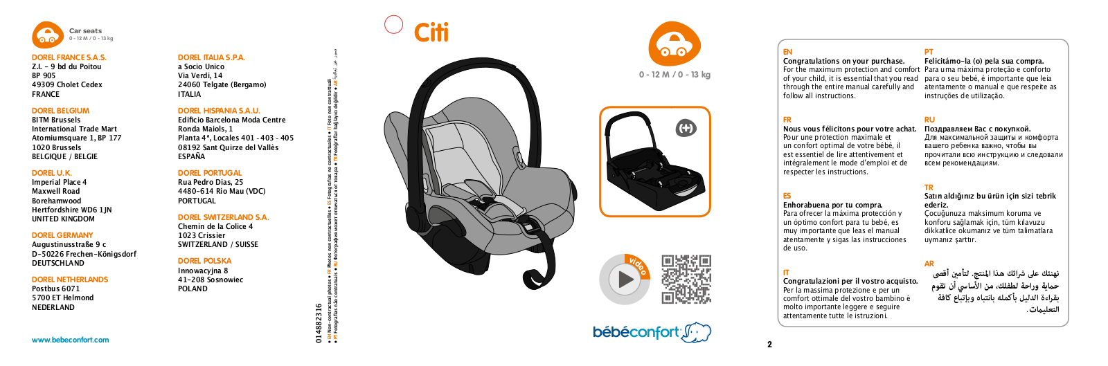 BEBE CONFORT CITIBASE User Manual