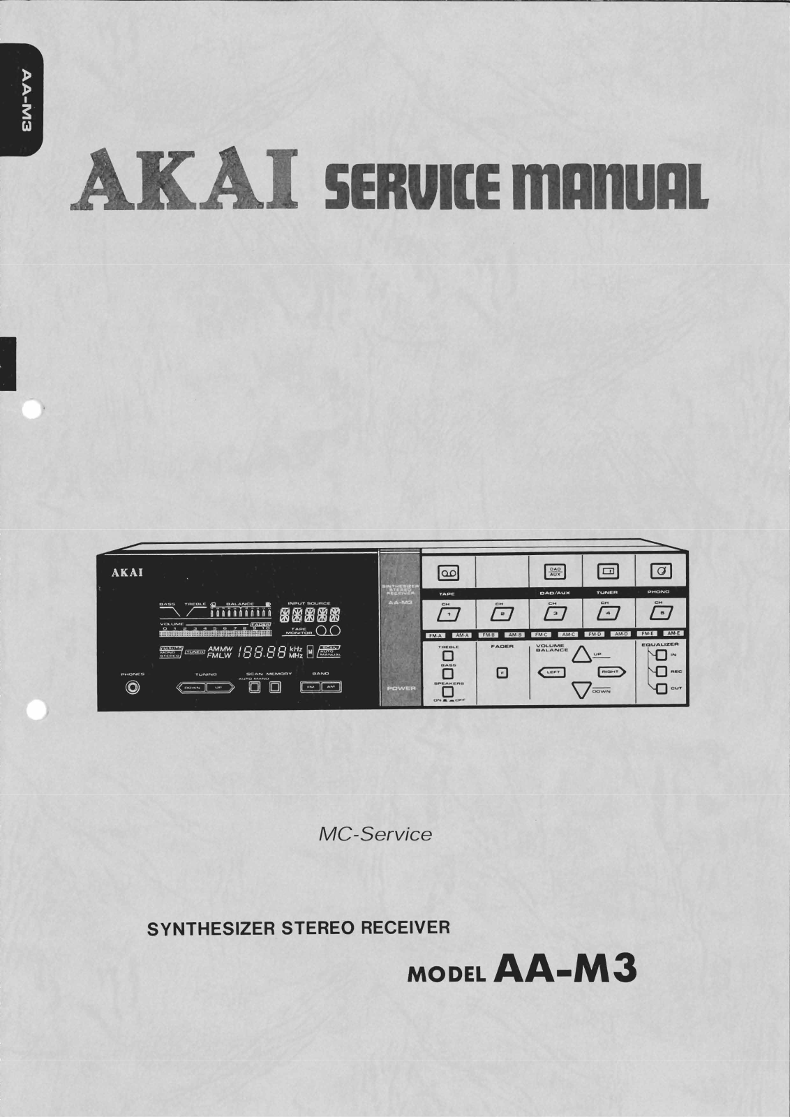 Akai AA-M3 Service Manual