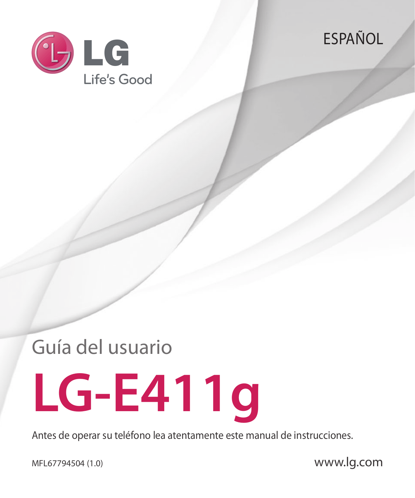 LG LGE411G User Guide