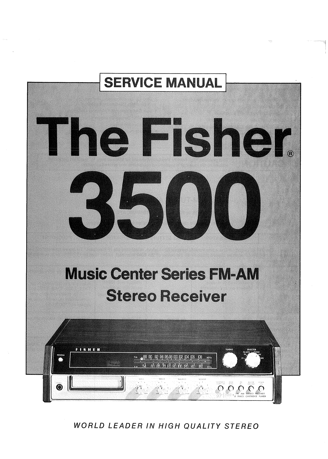 Fisher 3500 Service manual