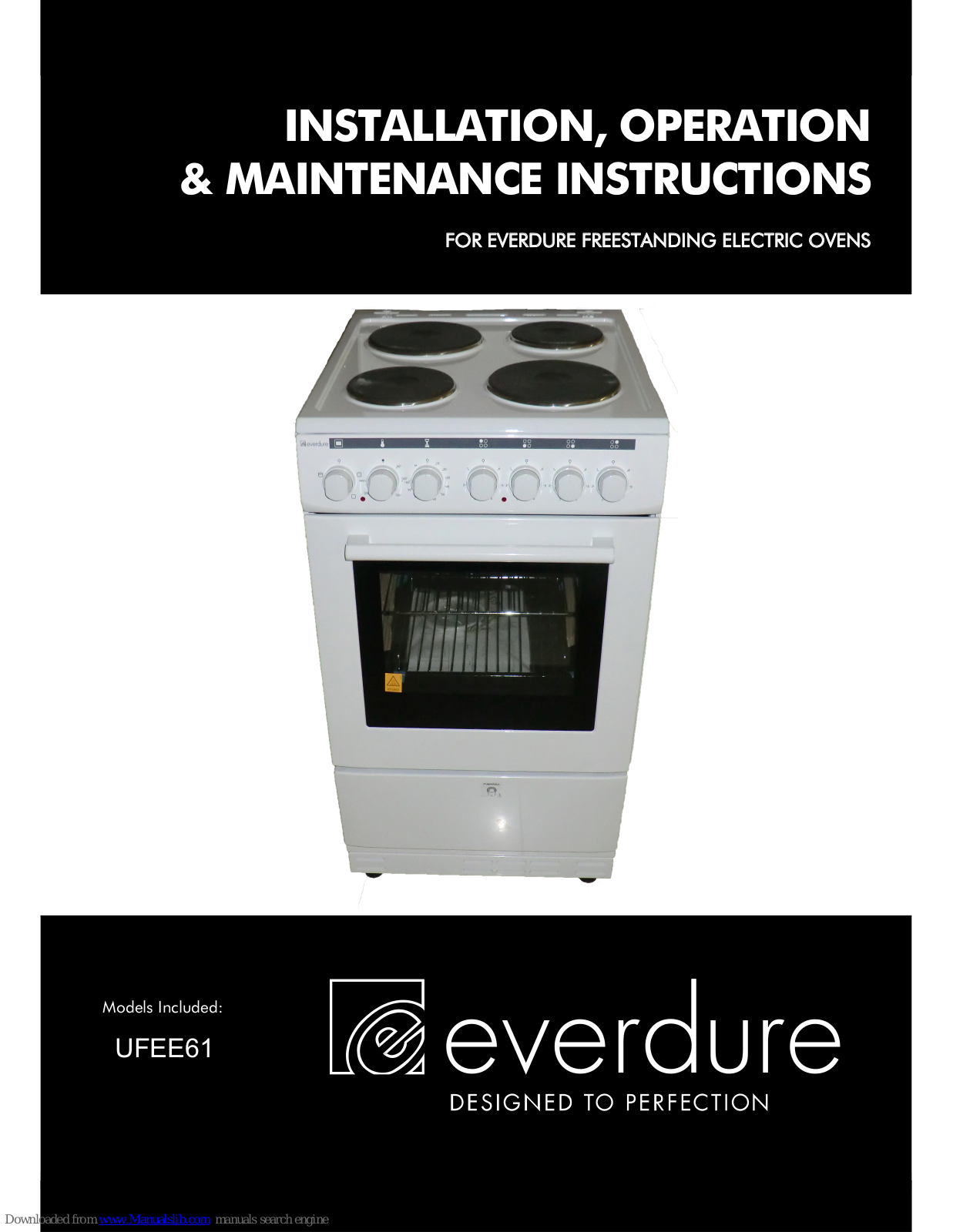 Everdure UFEE61 Operating & Maintenance Instructions