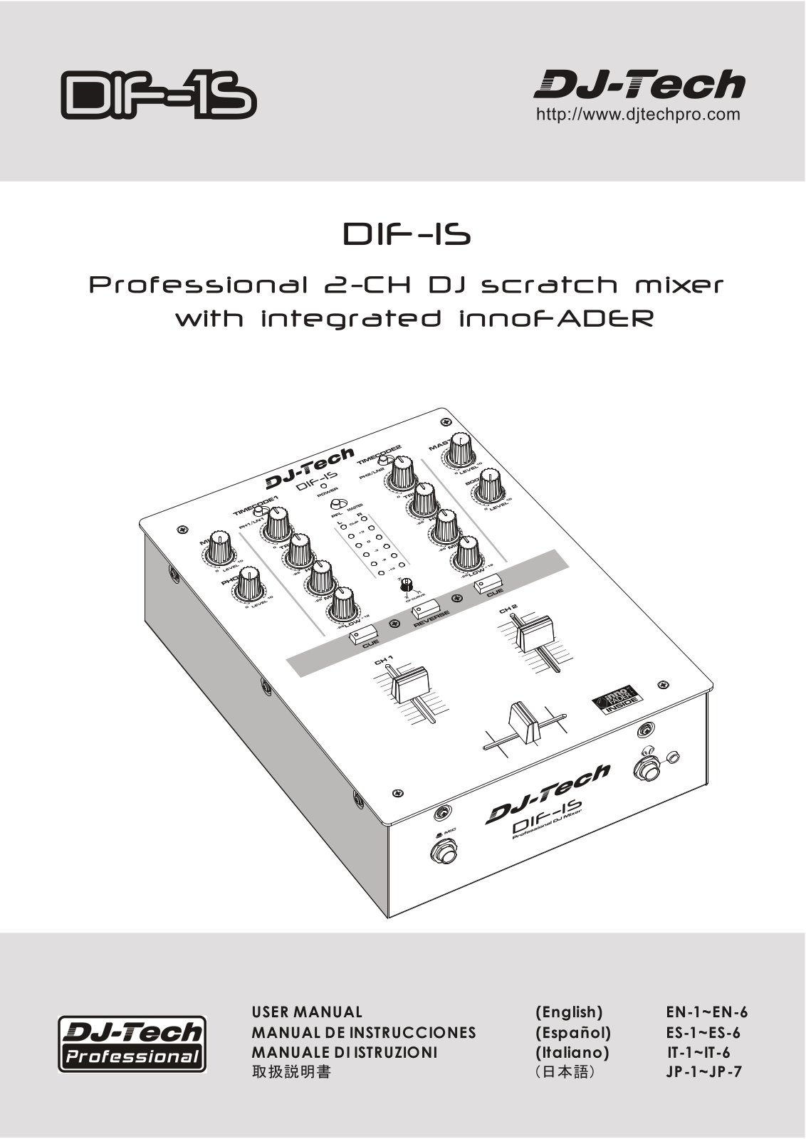 DJ-Tech DIF-1S User Manual - ManualMachine.com