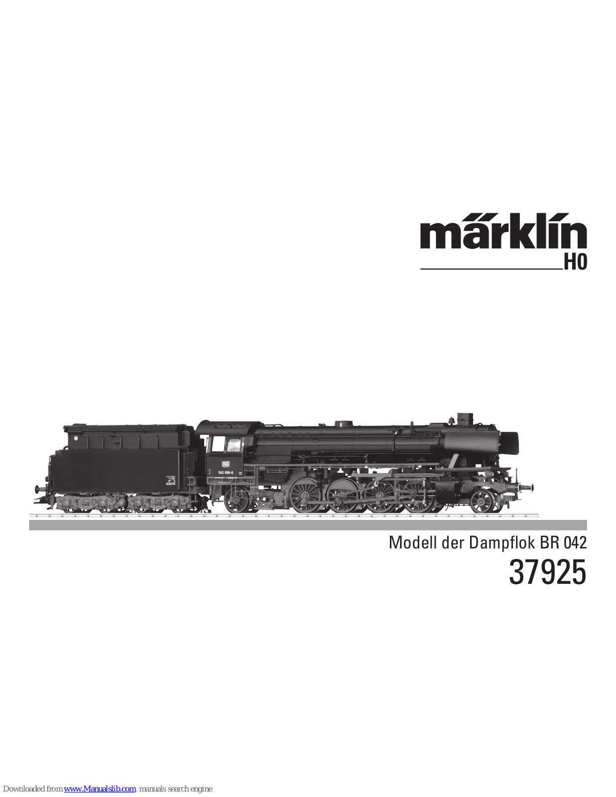 marklin 37925 User Manual - ManualMachine.com
