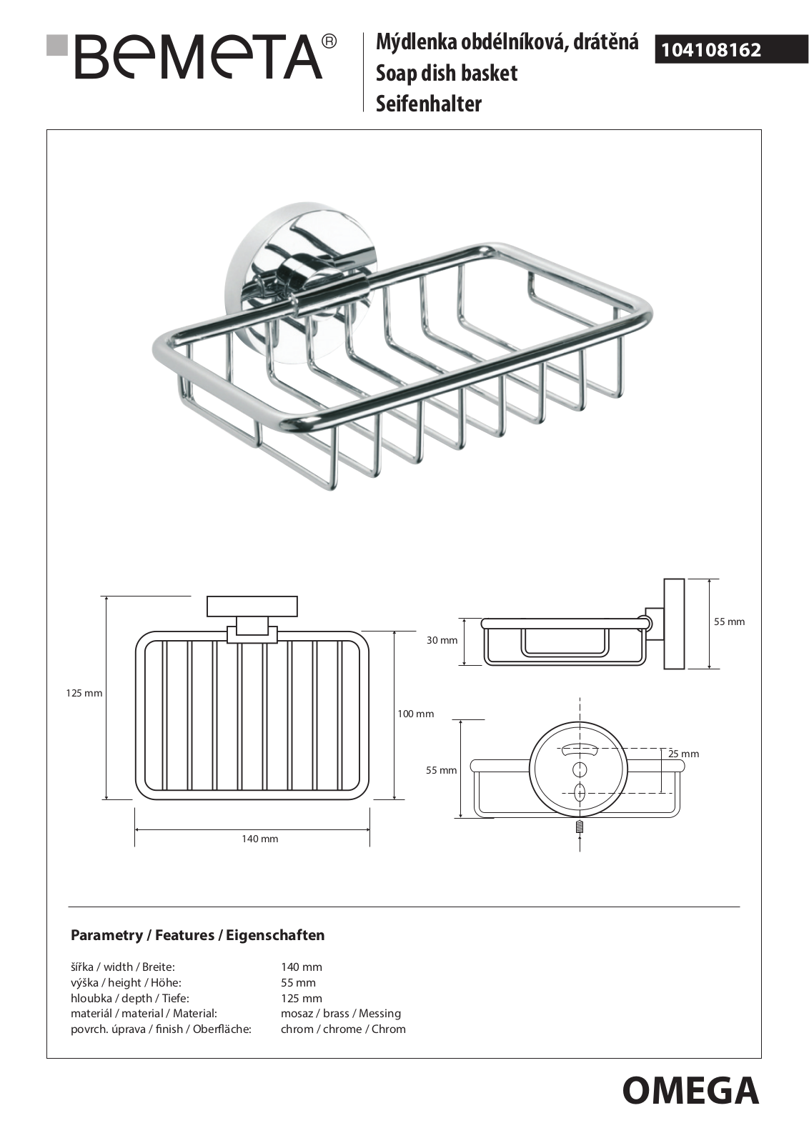 Bemeta Omega 104108162 User guide