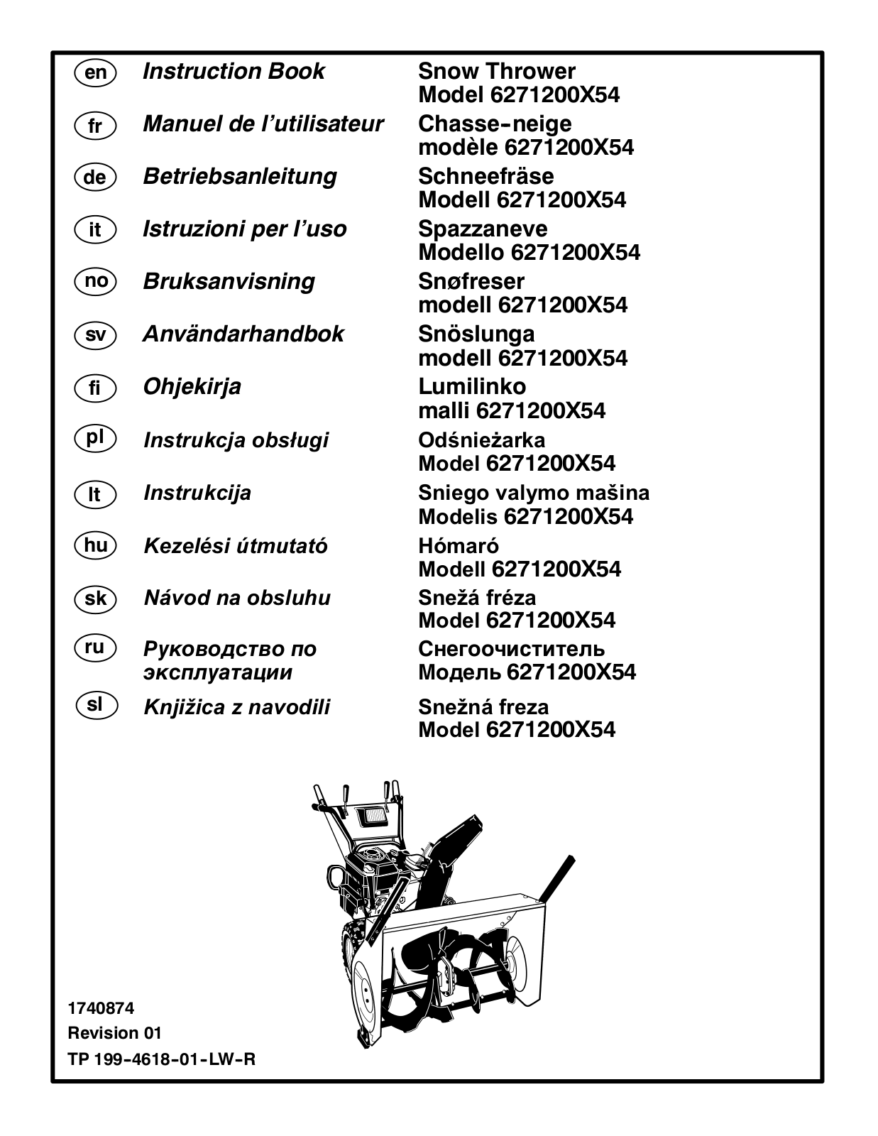 MURRAY 6271200X54 User Manual