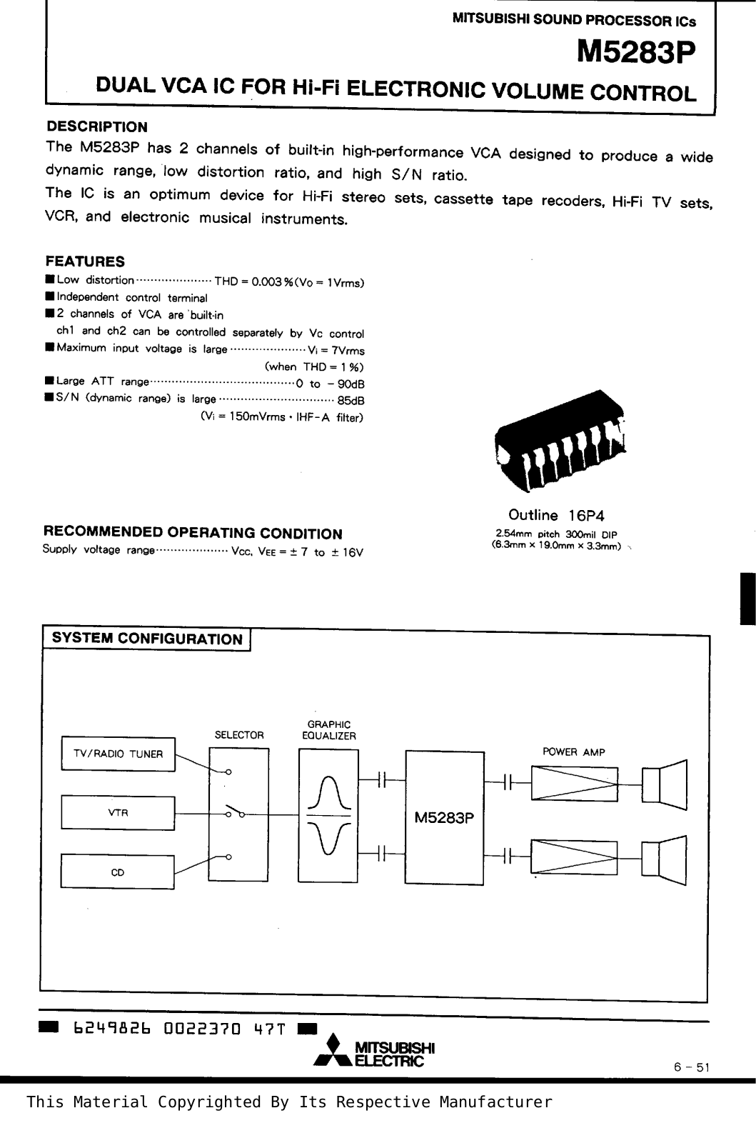 Datasheet m5283p Datasheet - ManualMachine.com