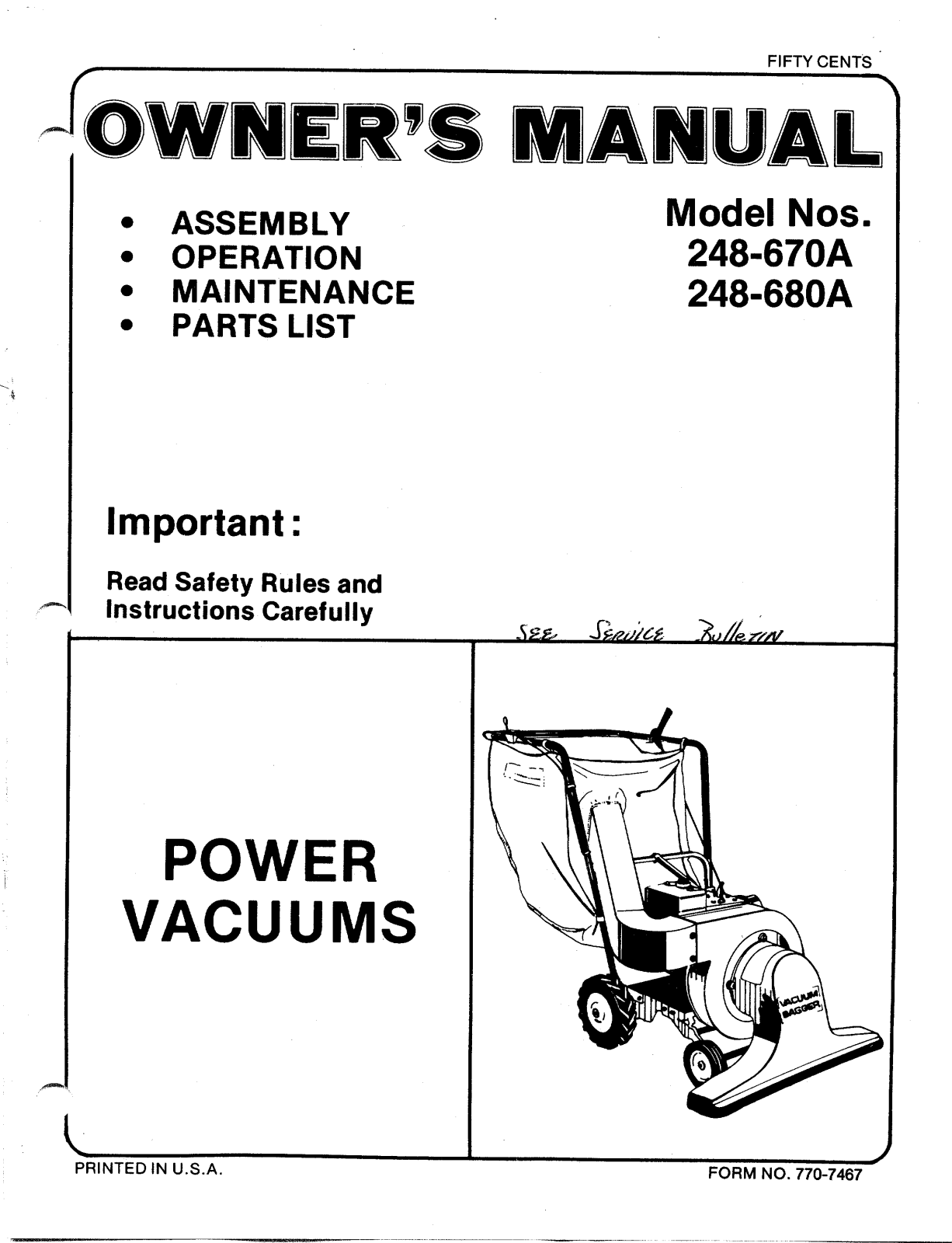 MTD 248-680A User Manual