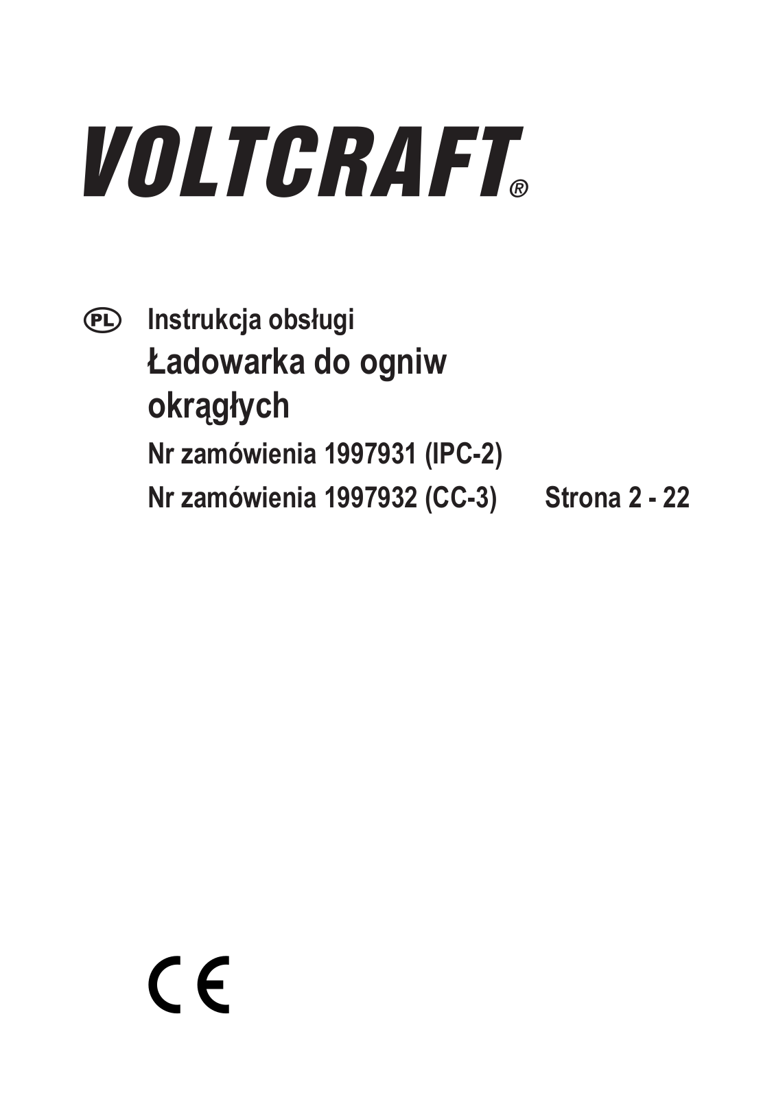 VOLTCRAFT IPC-2, CC-3 User guide